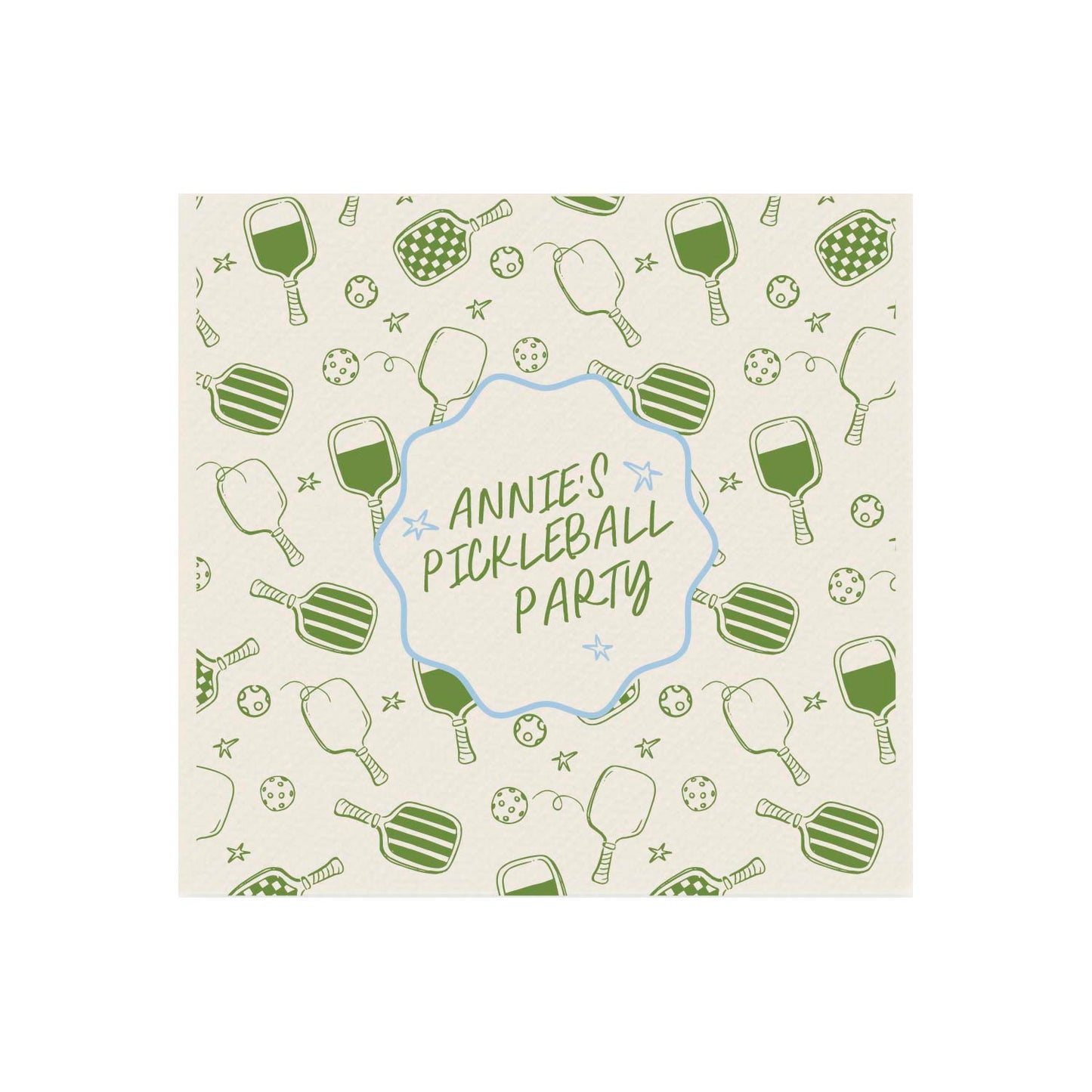 pickle party | napkins | 3ply or linen