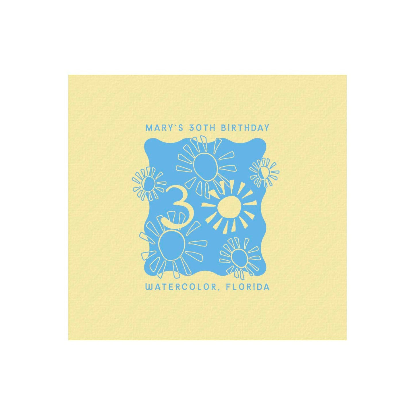 sunshine blue | napkins | 3ply or linen