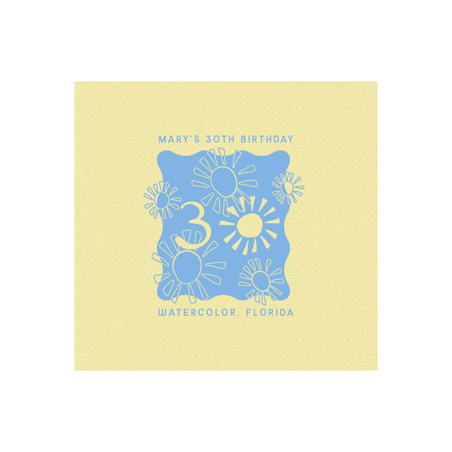 sunshine blue | napkins | 3ply or linen