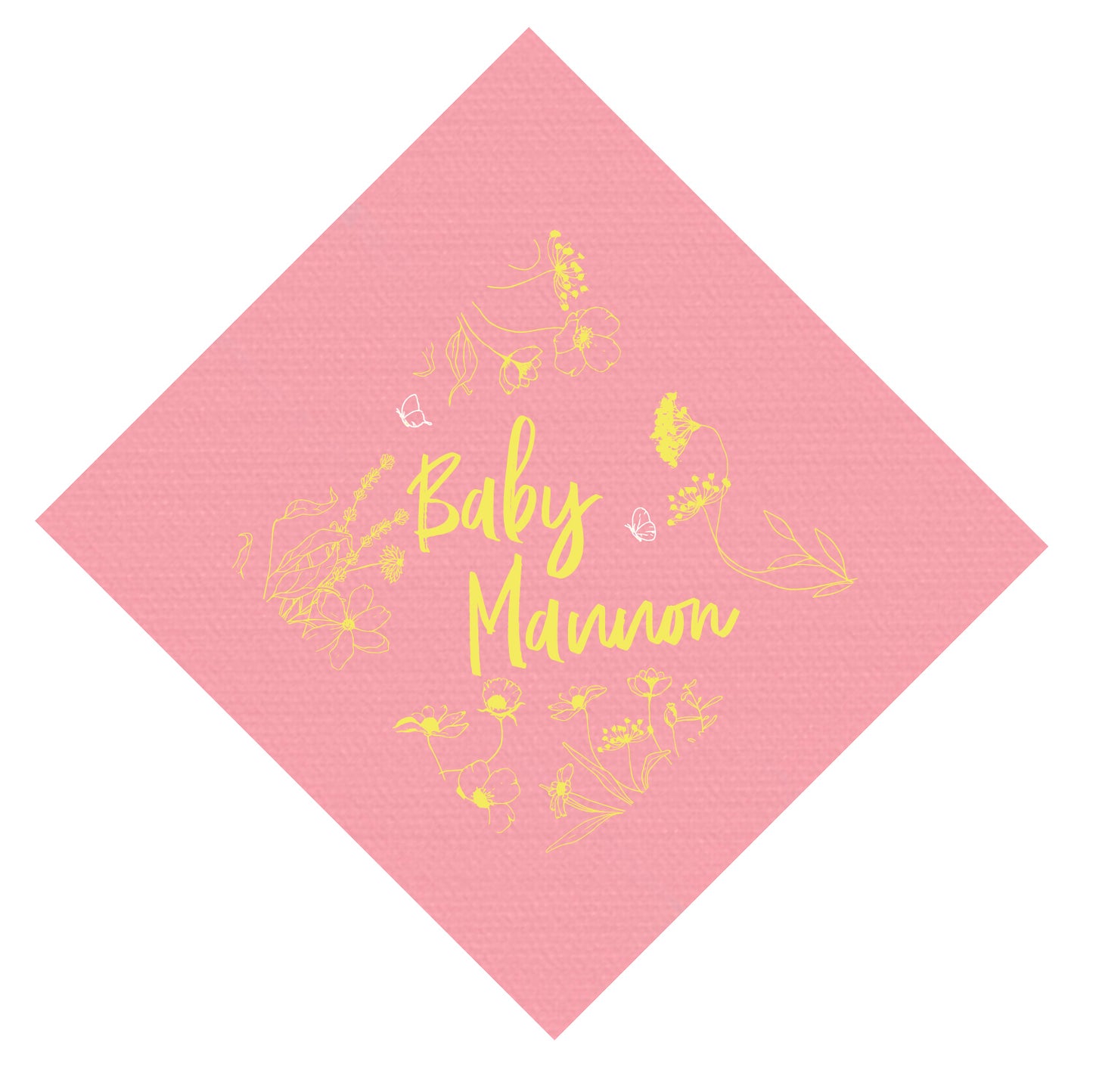 Wildflowers Personalized Cocktail Napkins