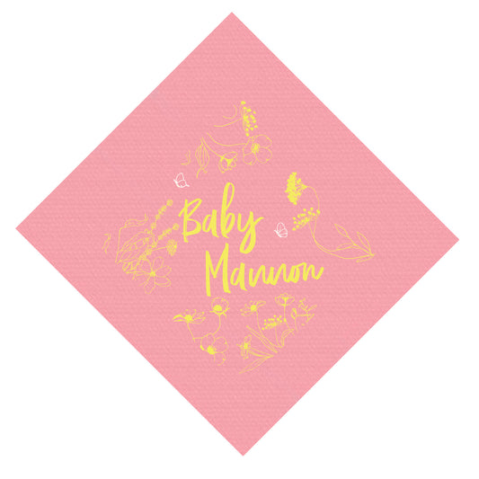 Wildflowers Personalized Cocktail Napkins