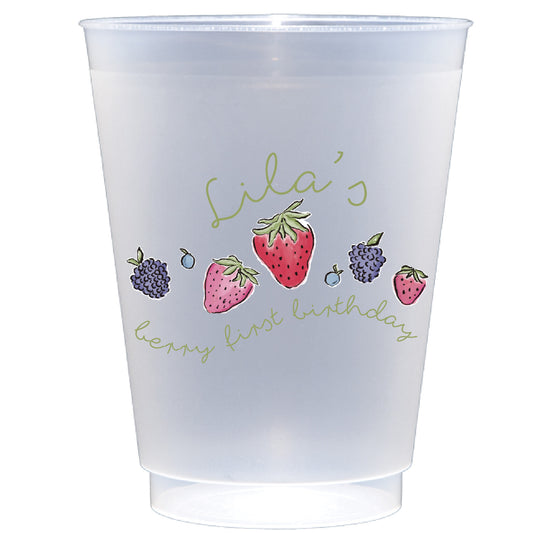 Personalized berry birthday | Frosted Flex Cup