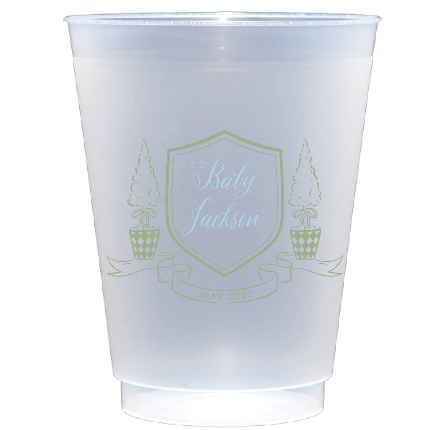 Personalized boxwoods | Frosted Flex Cup