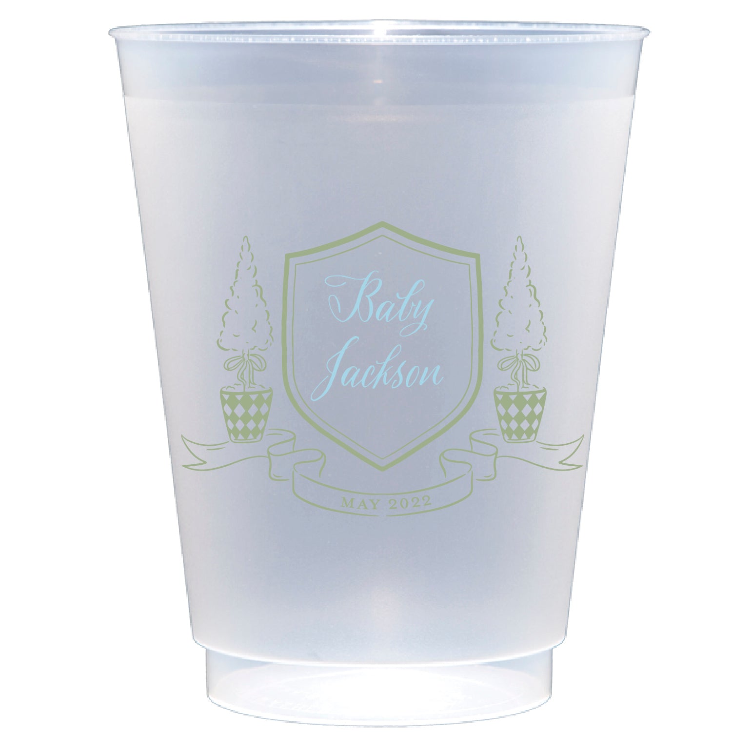 Personalized boxwoods | Frosted Flex Cup
