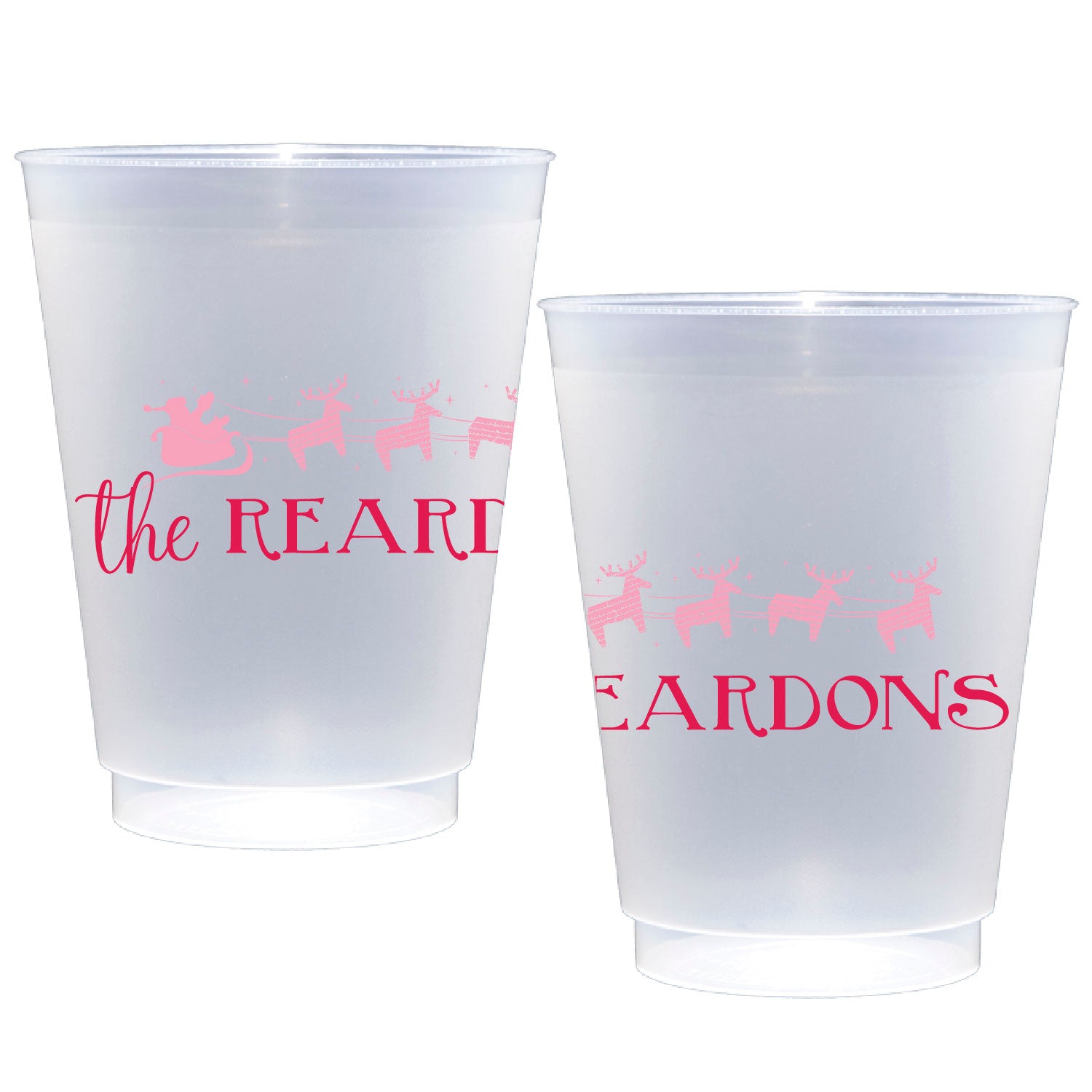 Personalized sleigh | Frosted Flex Cup