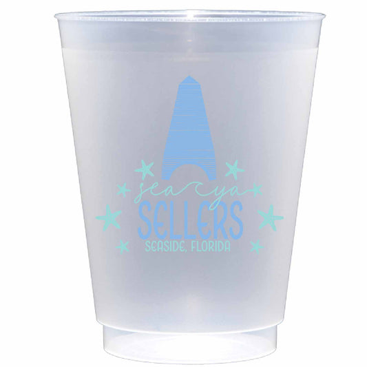 Personalized Seaside | Frosted Flex Cup