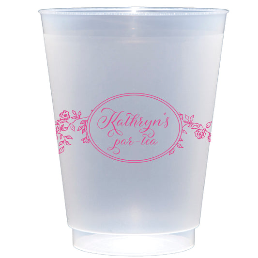Personalized tea party | Frosted Flex Cup