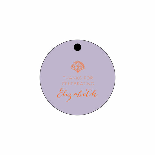 blockprint coral | gift tags