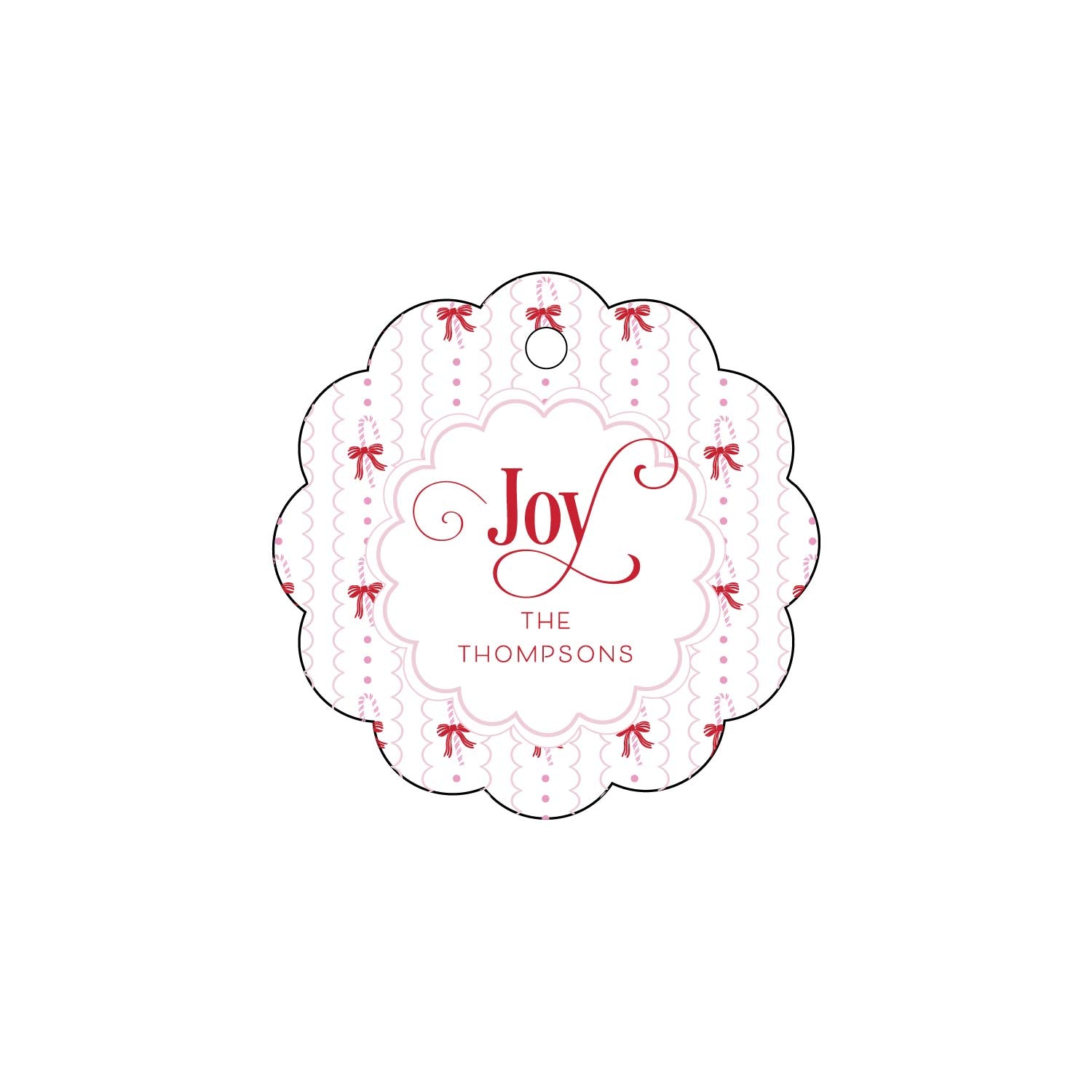 candy can scallop | gift tags
