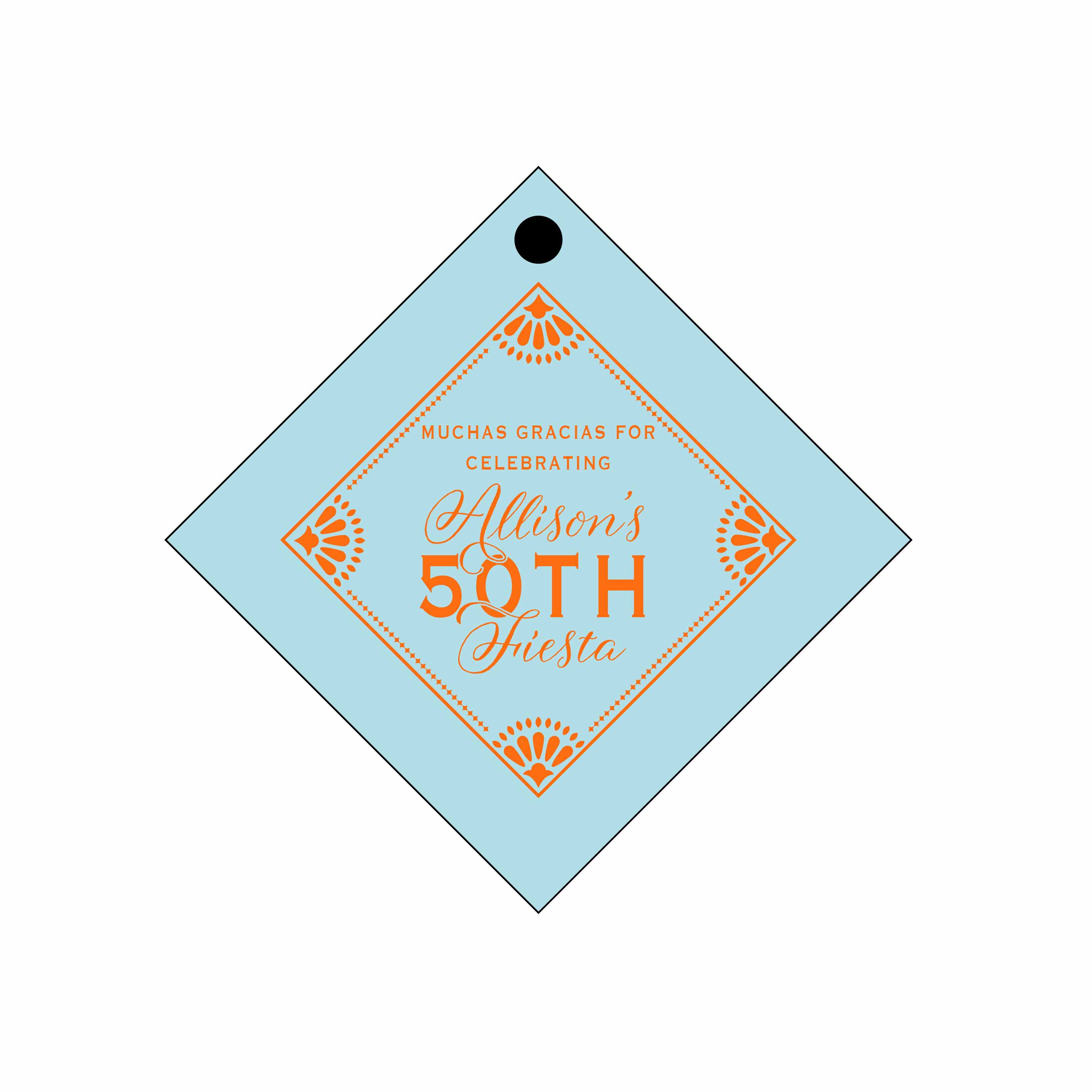 fiesta diamond otomi | gift tags | specialty printing