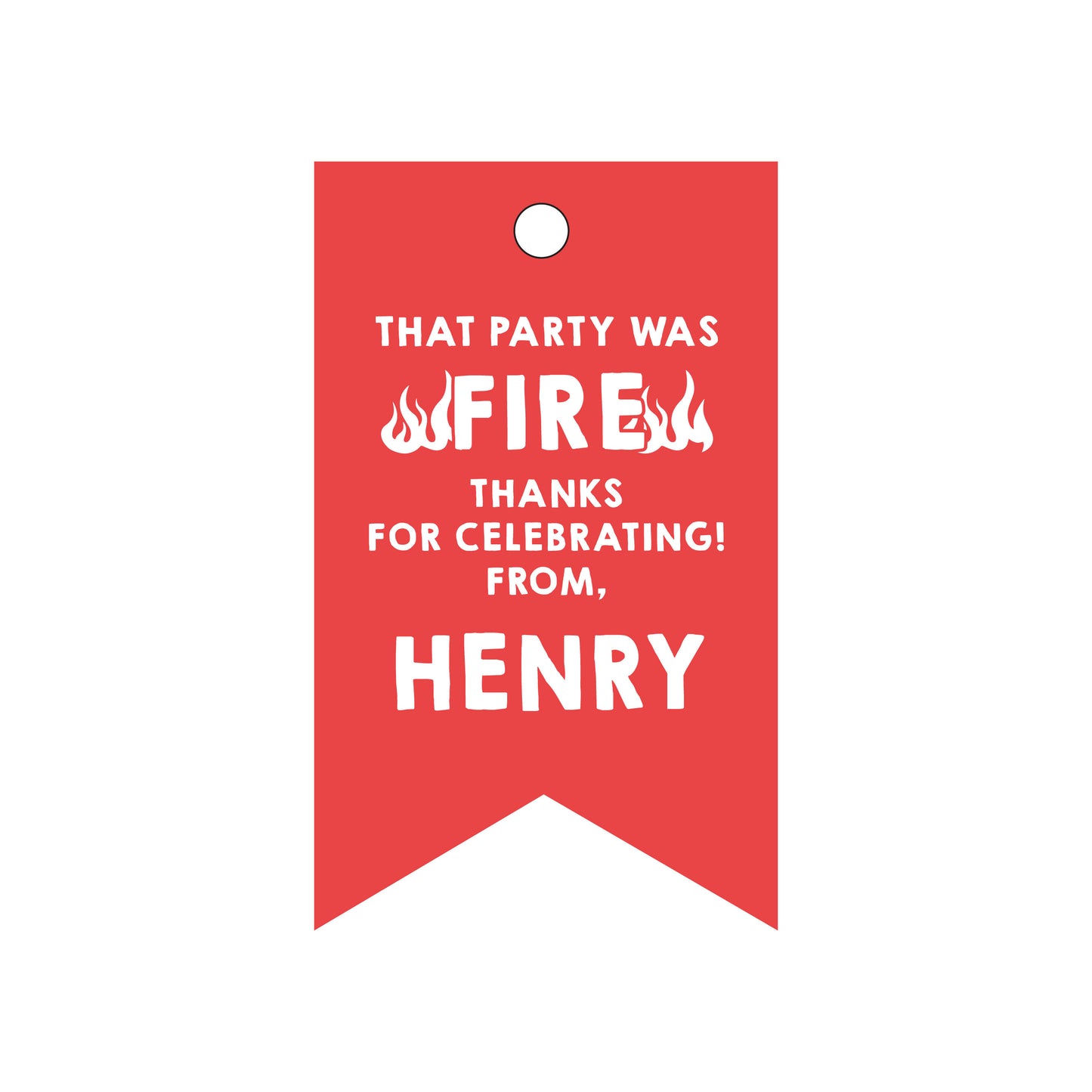 firetruck | gift tags