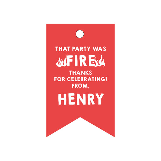 firetruck | gift tags