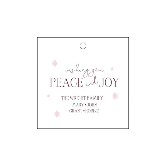 pink and berry starburst | gift tags