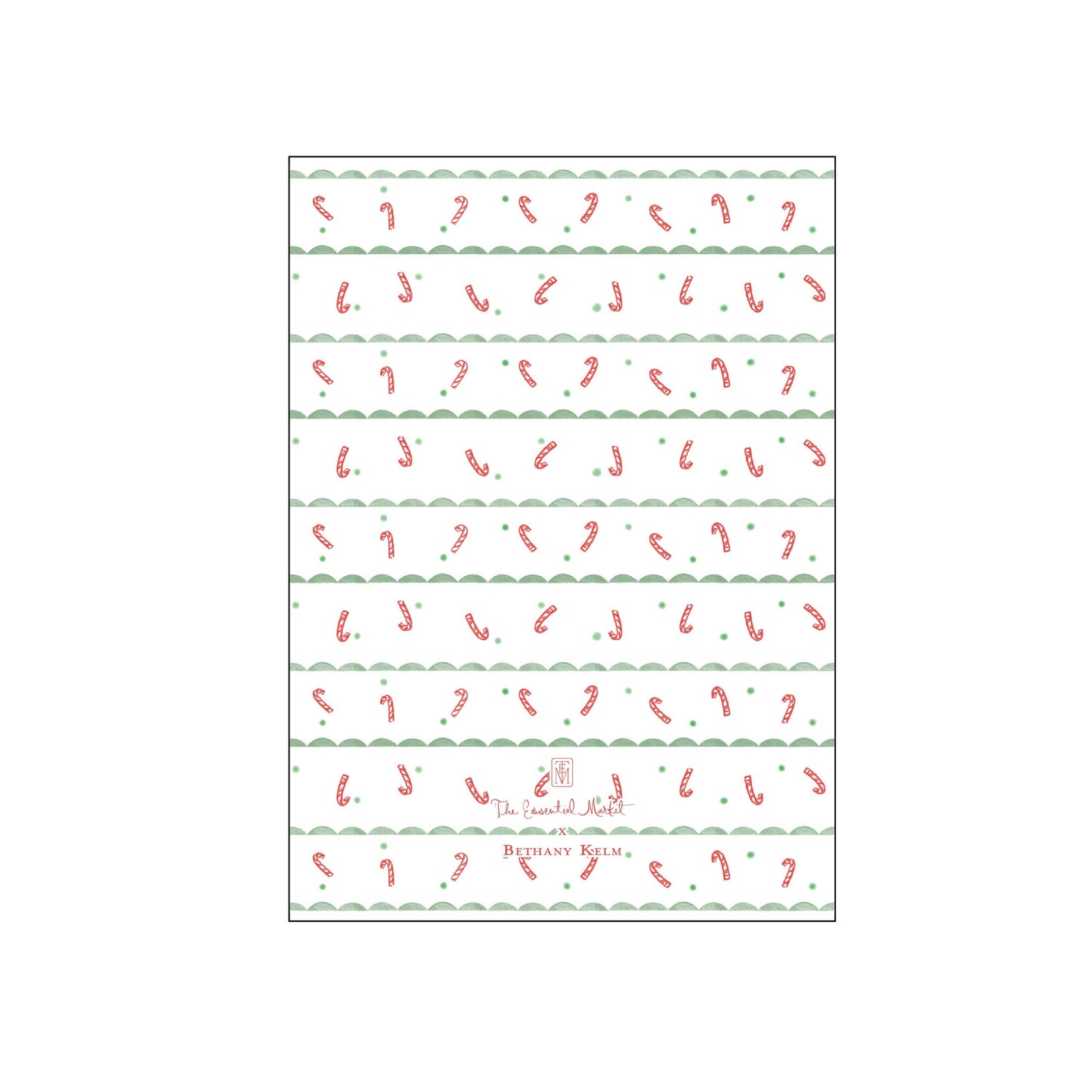 candy canes lines | holiday card | bethany kelm