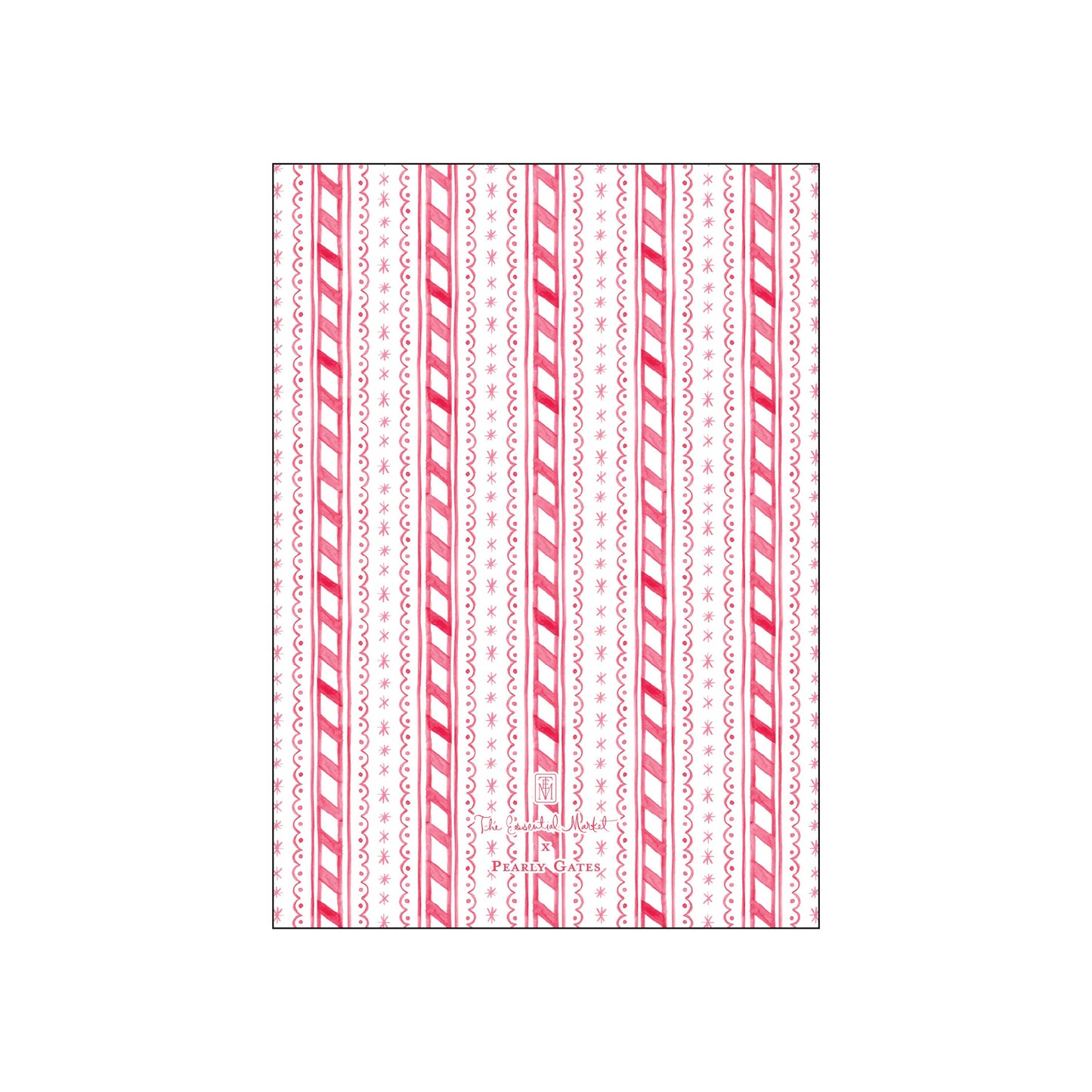 candy stripes | holiday card | pearly gates designs