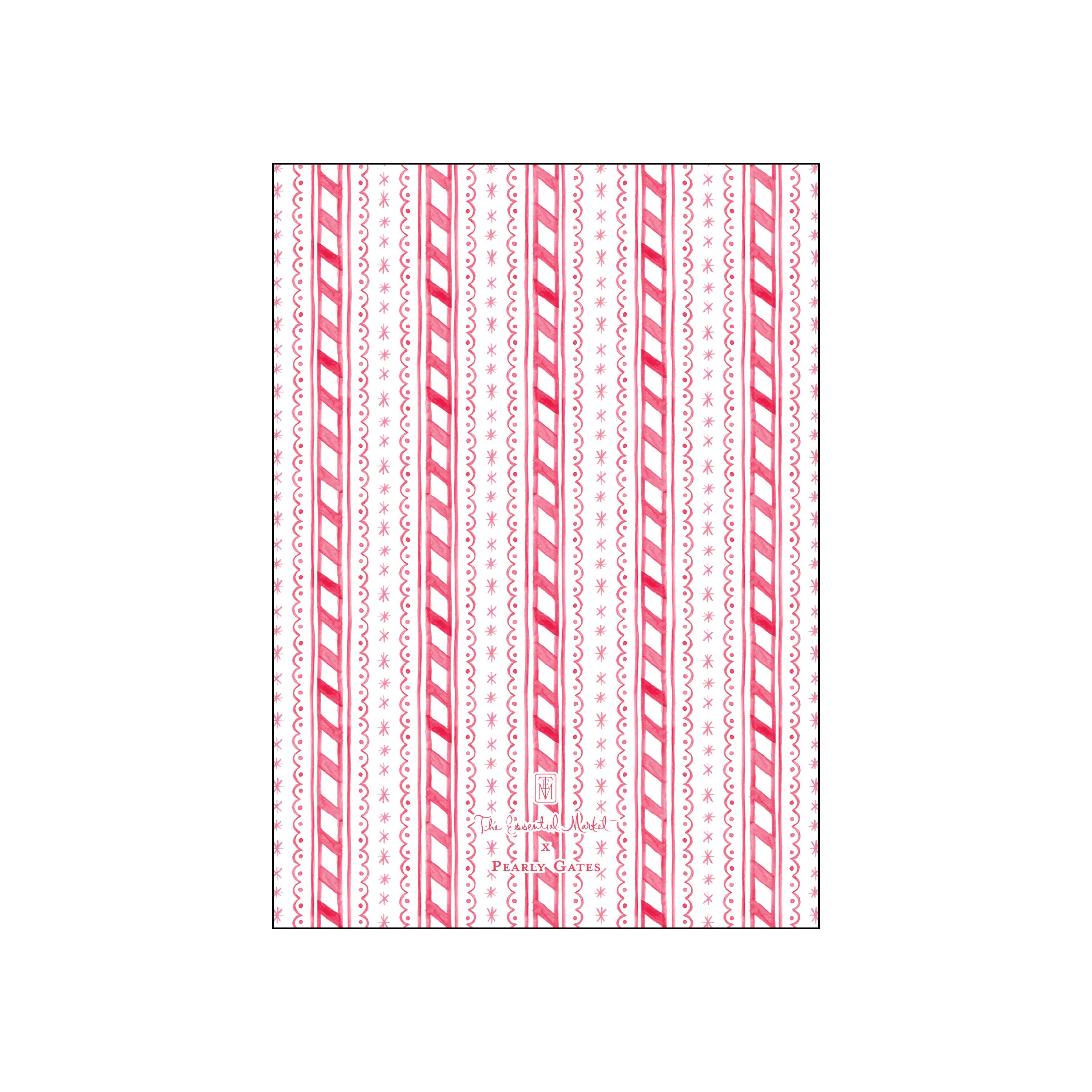 candy stripes | holiday card | pearly gates designs