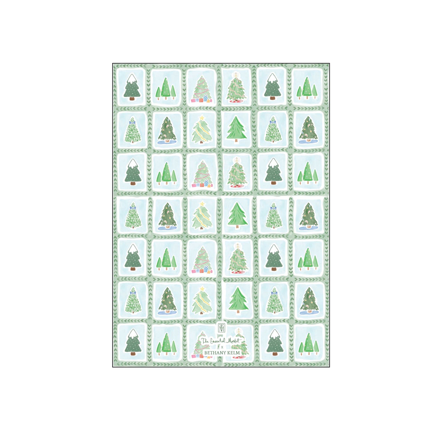 christmas tile | holiday card | bethany kelm