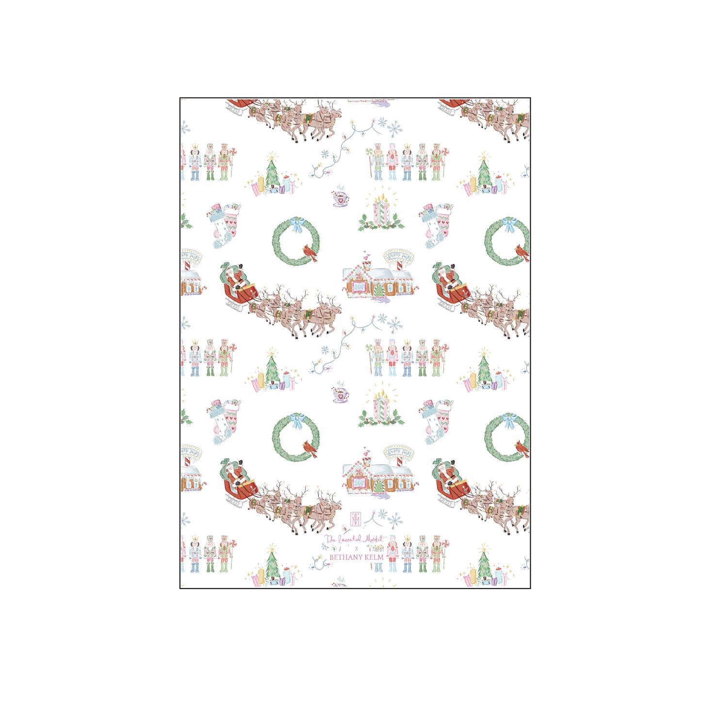 colorful christmas toile | holiday card | bethany kelm