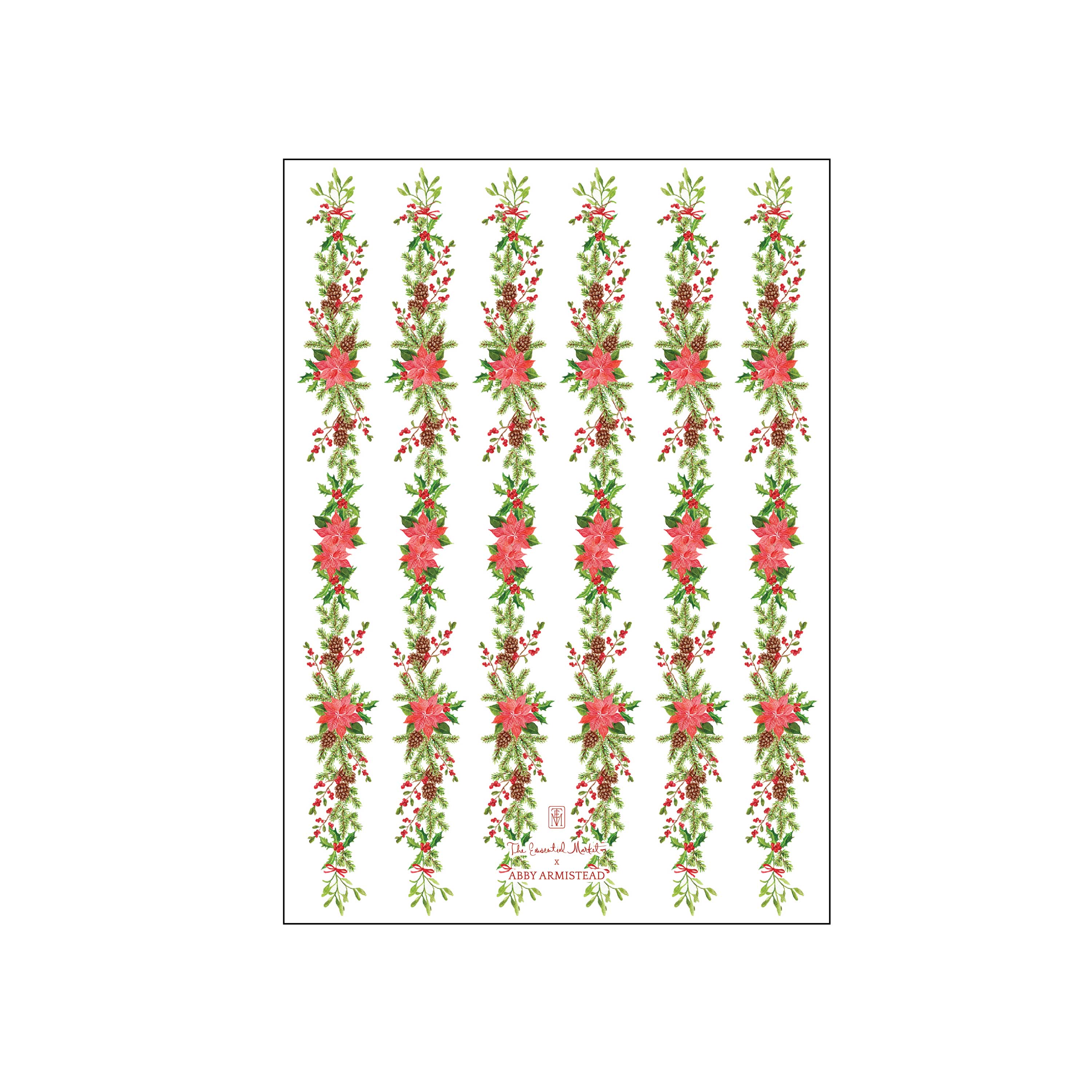 festive garland | holiday card | abby armistead