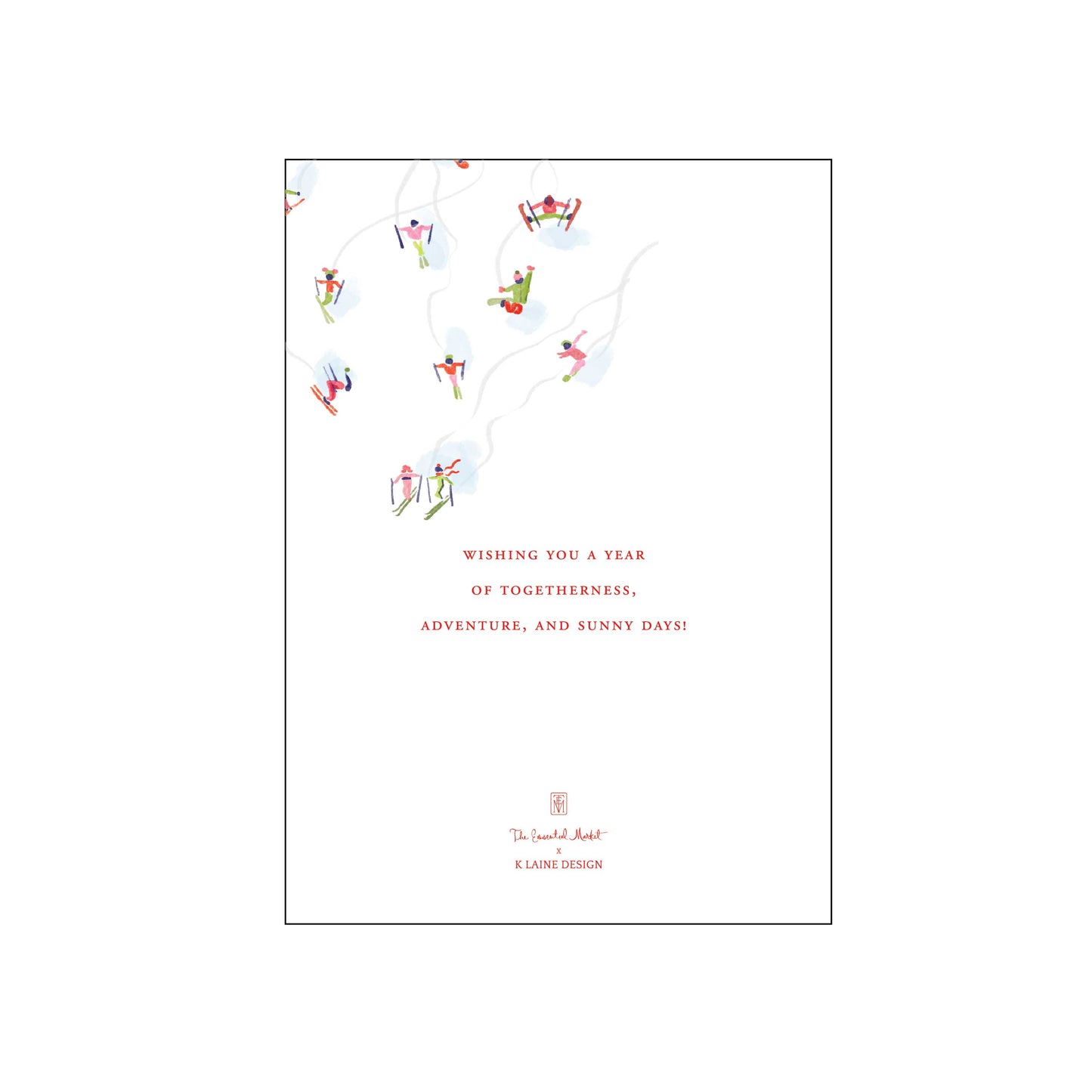 fresh pow | holiday card | k laine design