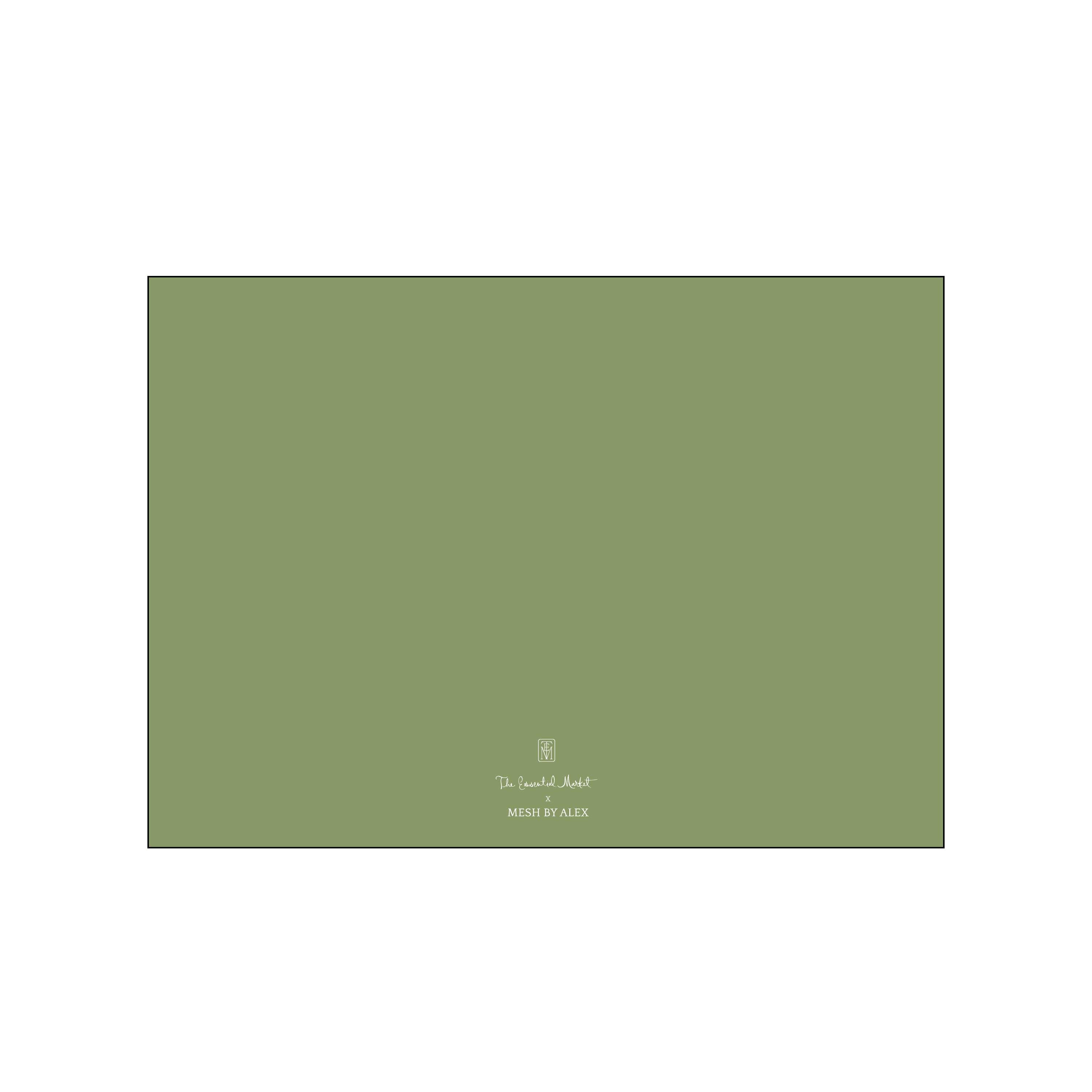 green and white christmas | horizontal | holiday card | mesh by alex