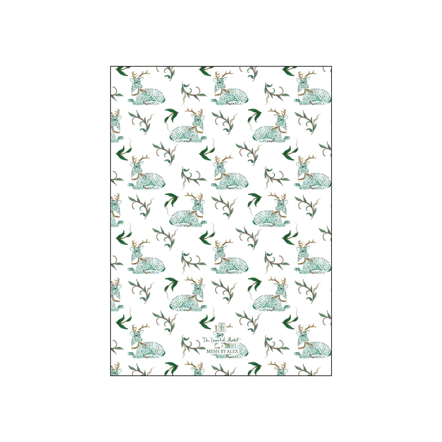 herend deer | holiday card | mesh by alex