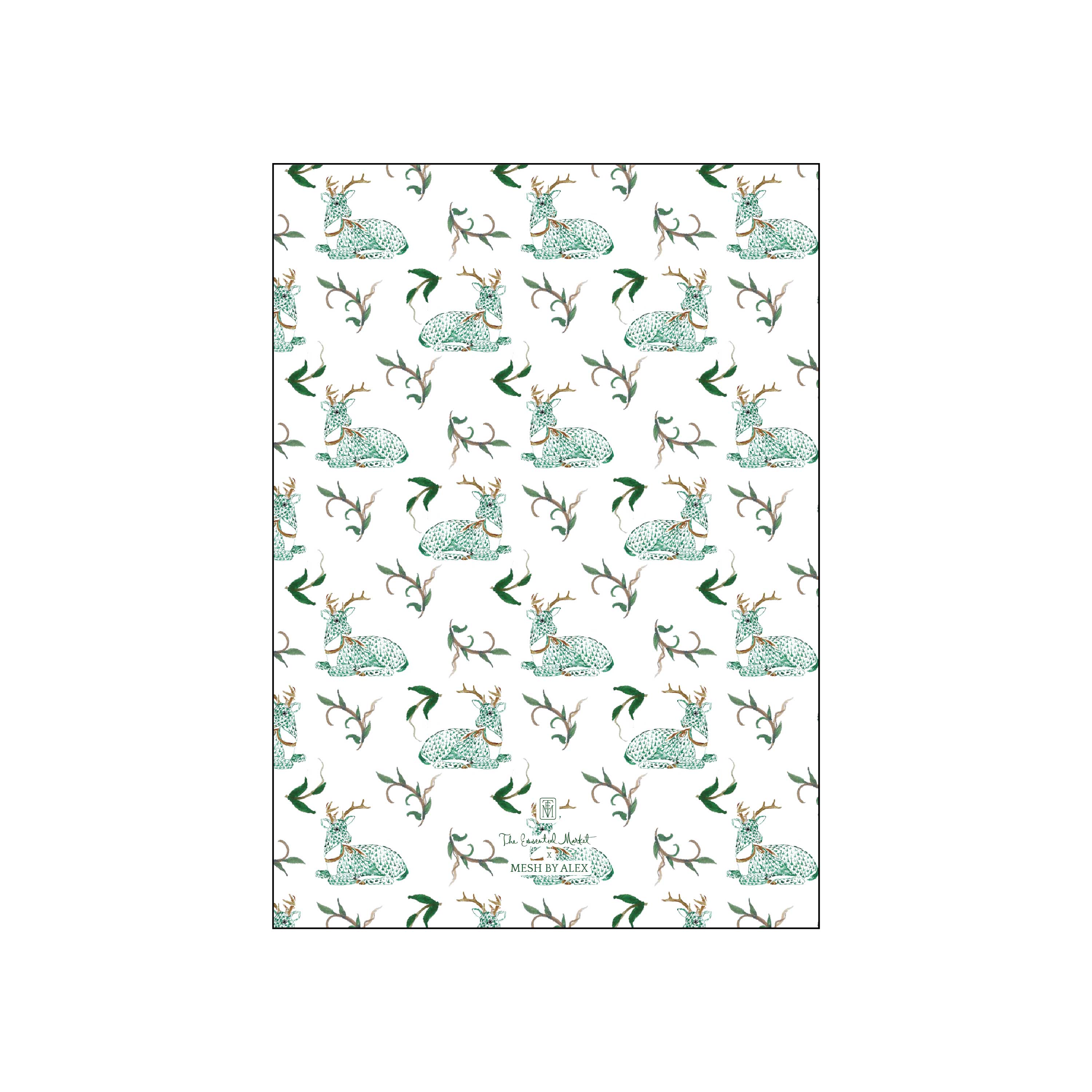 herend deer | holiday card | mesh by alex