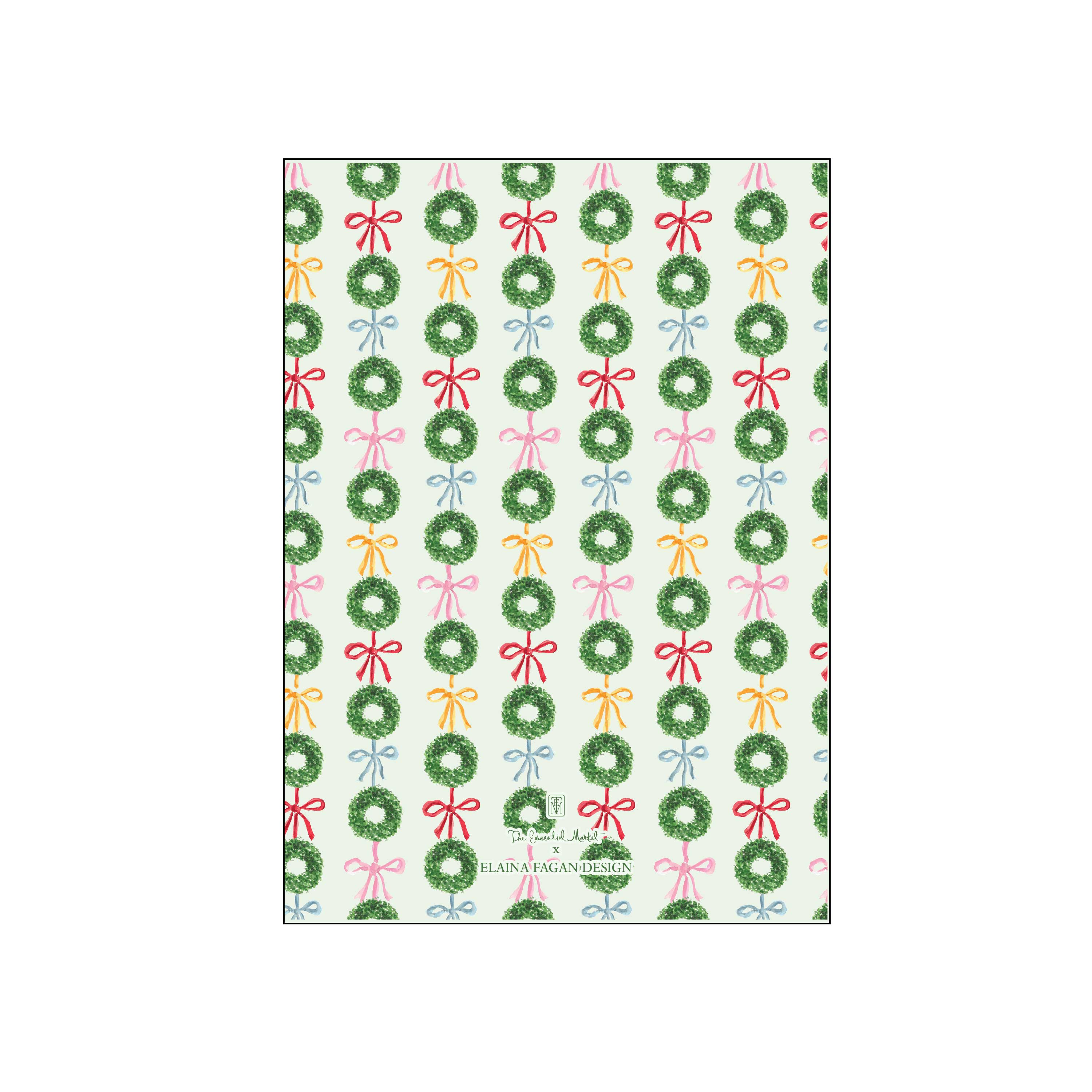 holiday boxwoods and bows | holiday card | elaina fagan design