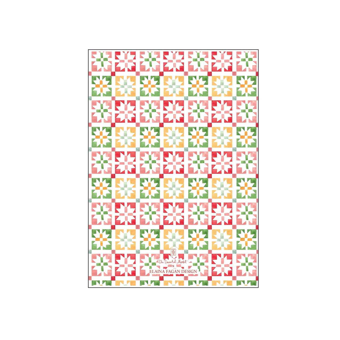 merry merry mosaic | holiday card | elaina fagan design