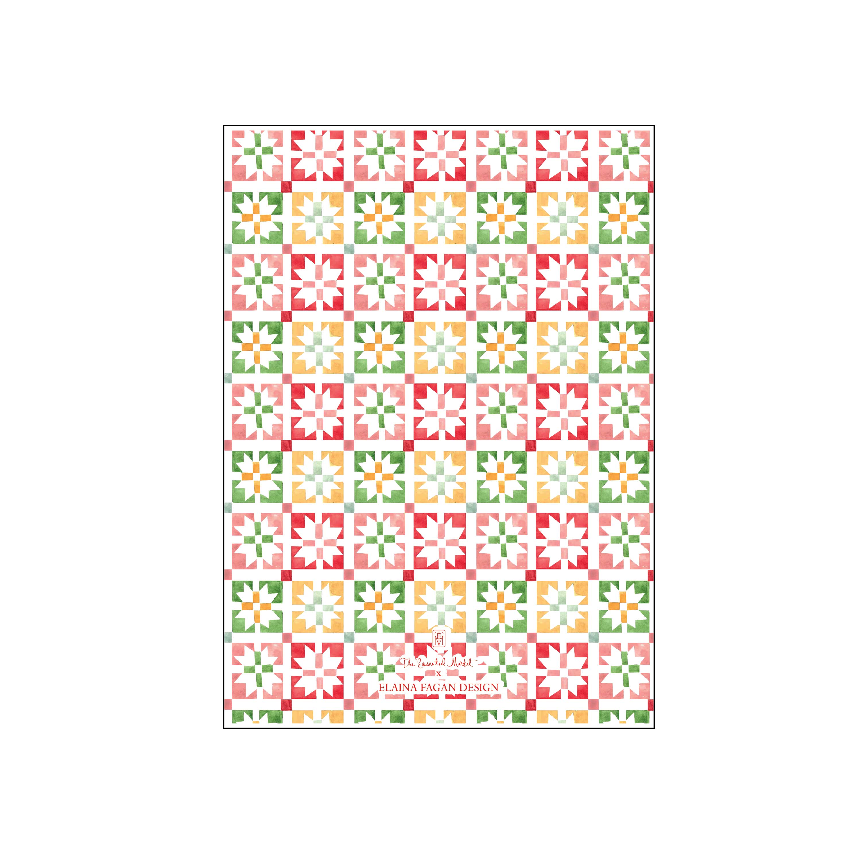 merry merry mosaic | holiday card | elaina fagan design