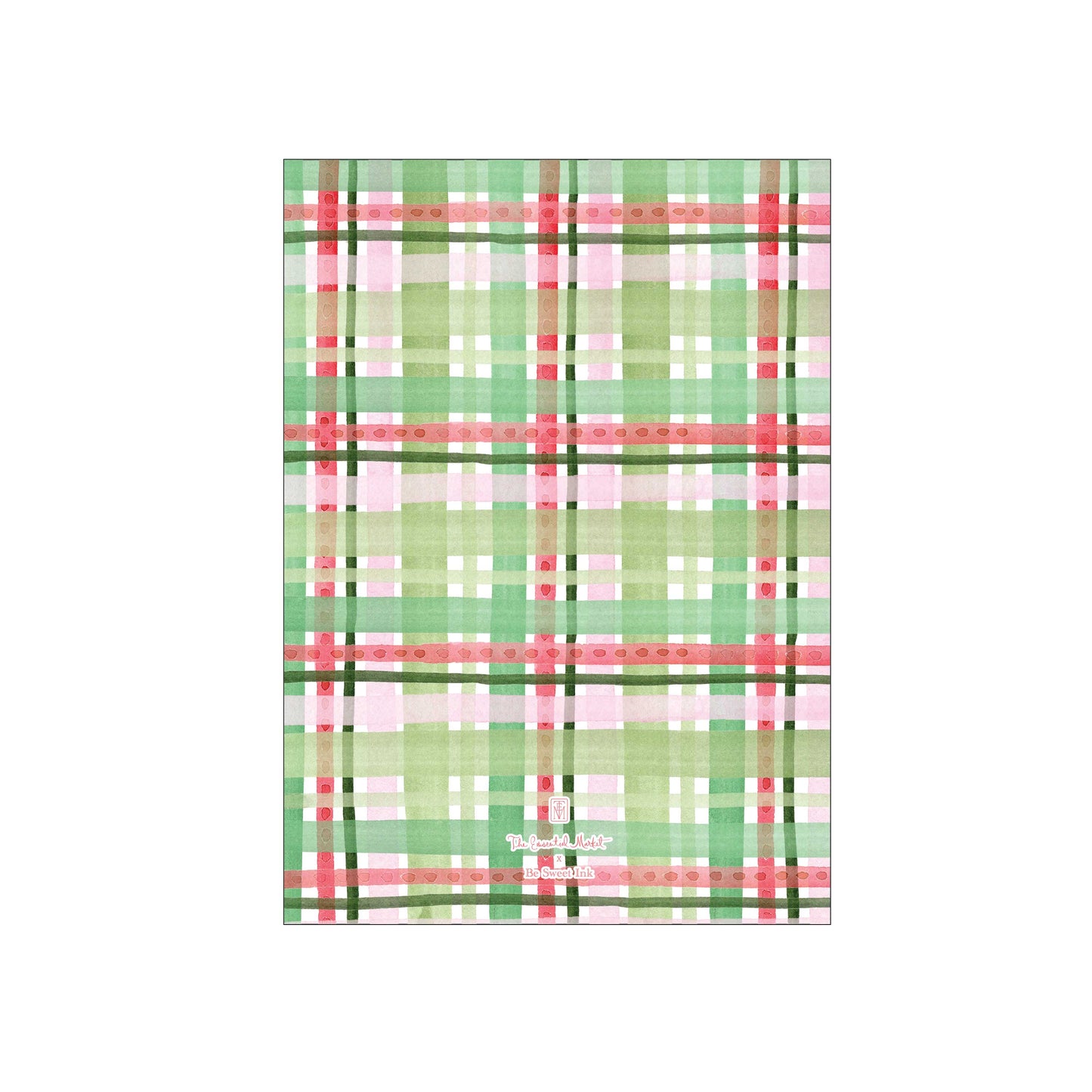 plaid christmas | holiday card | be sweet ink