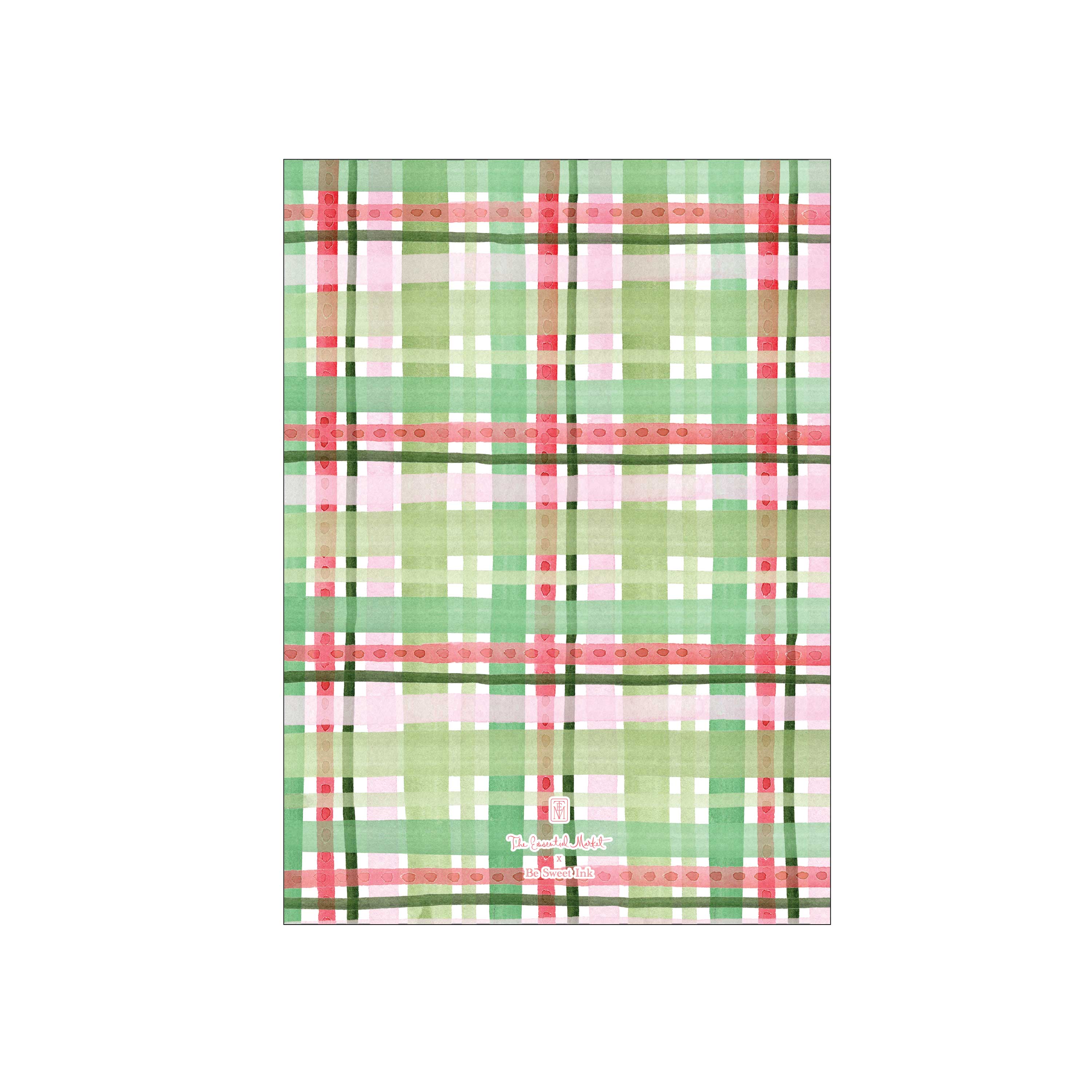 plaid christmas | holiday card | be sweet ink