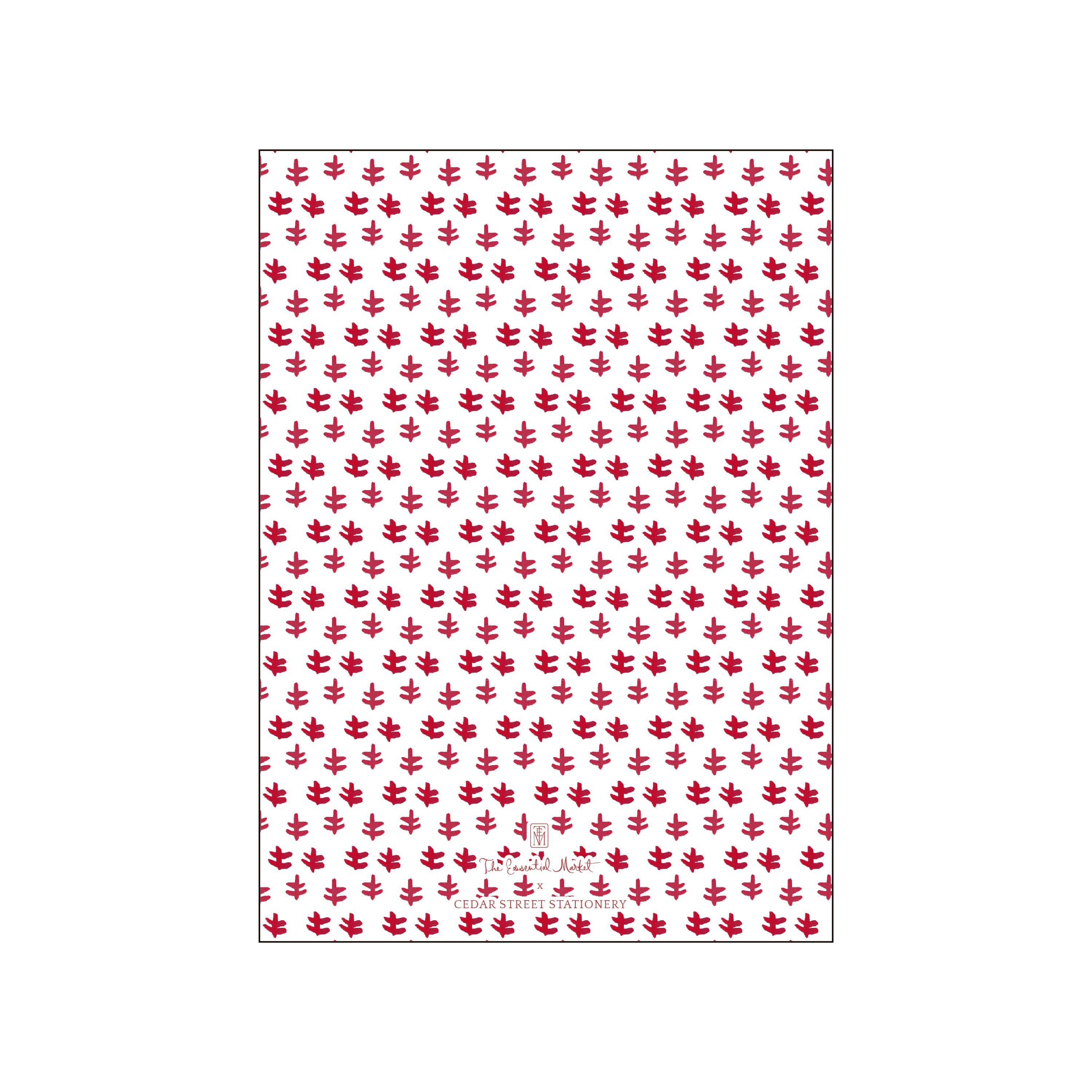 red tree gingham | holiday card | cedar street