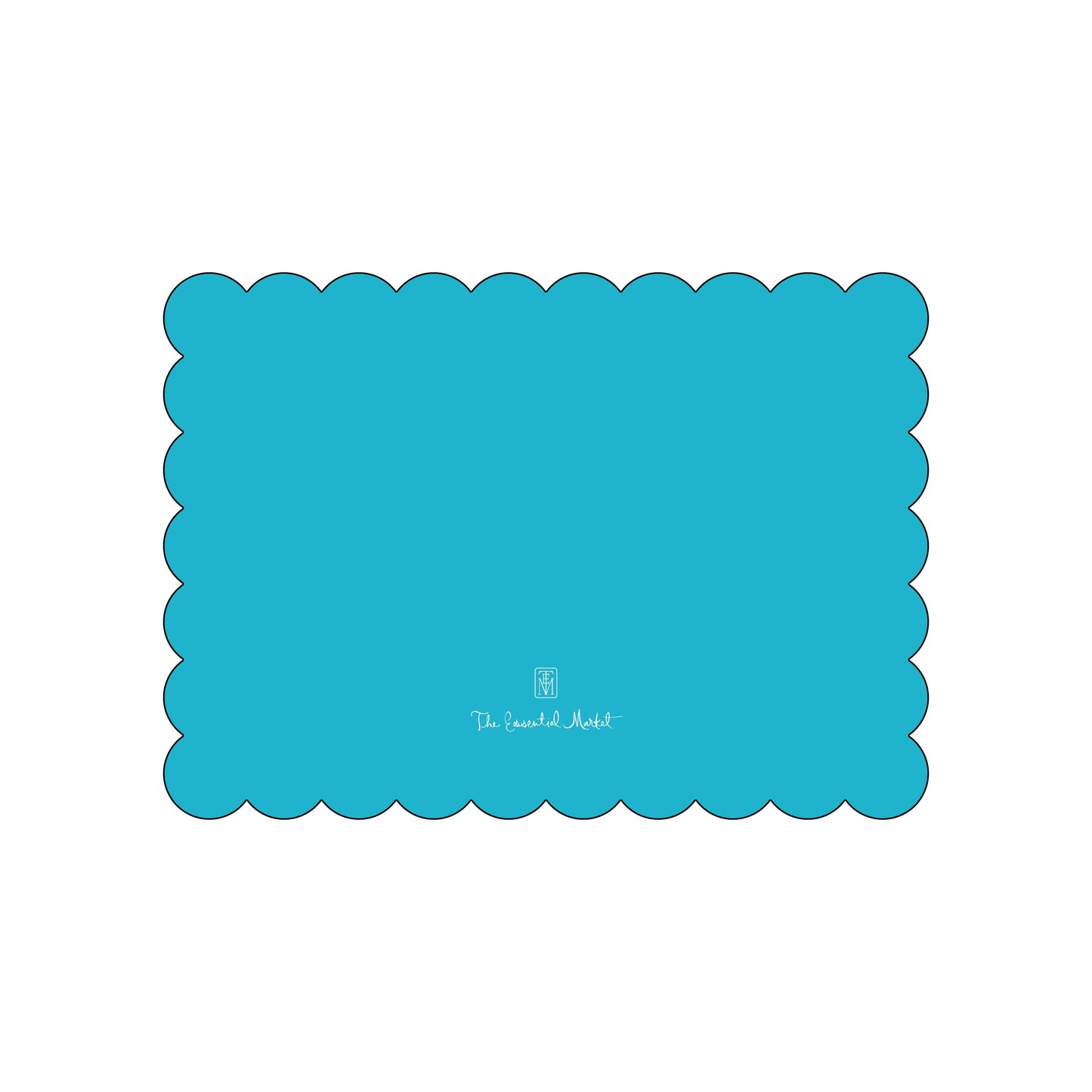 scallop | holiday card | die-cut shape