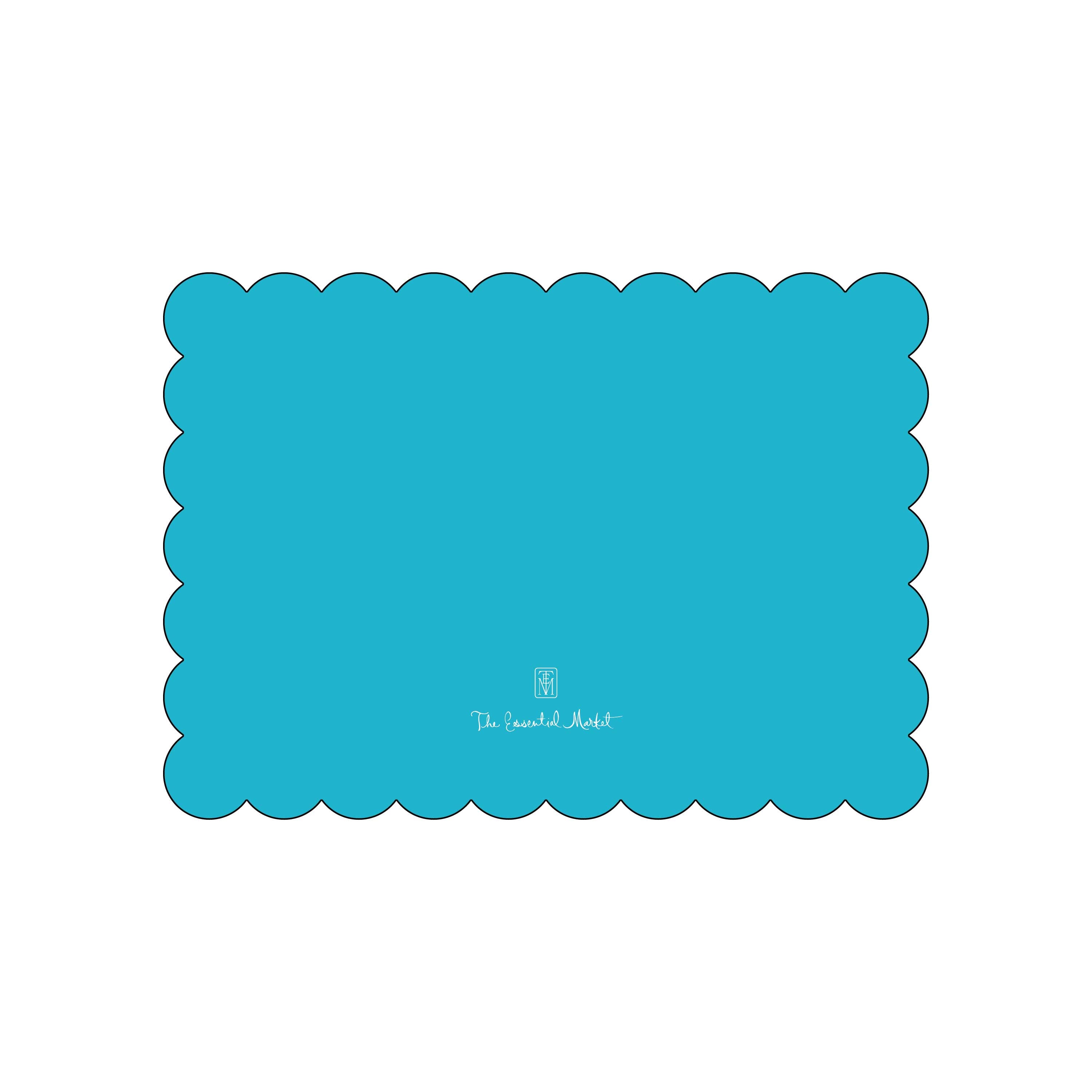 scallop | holiday card | die-cut shape