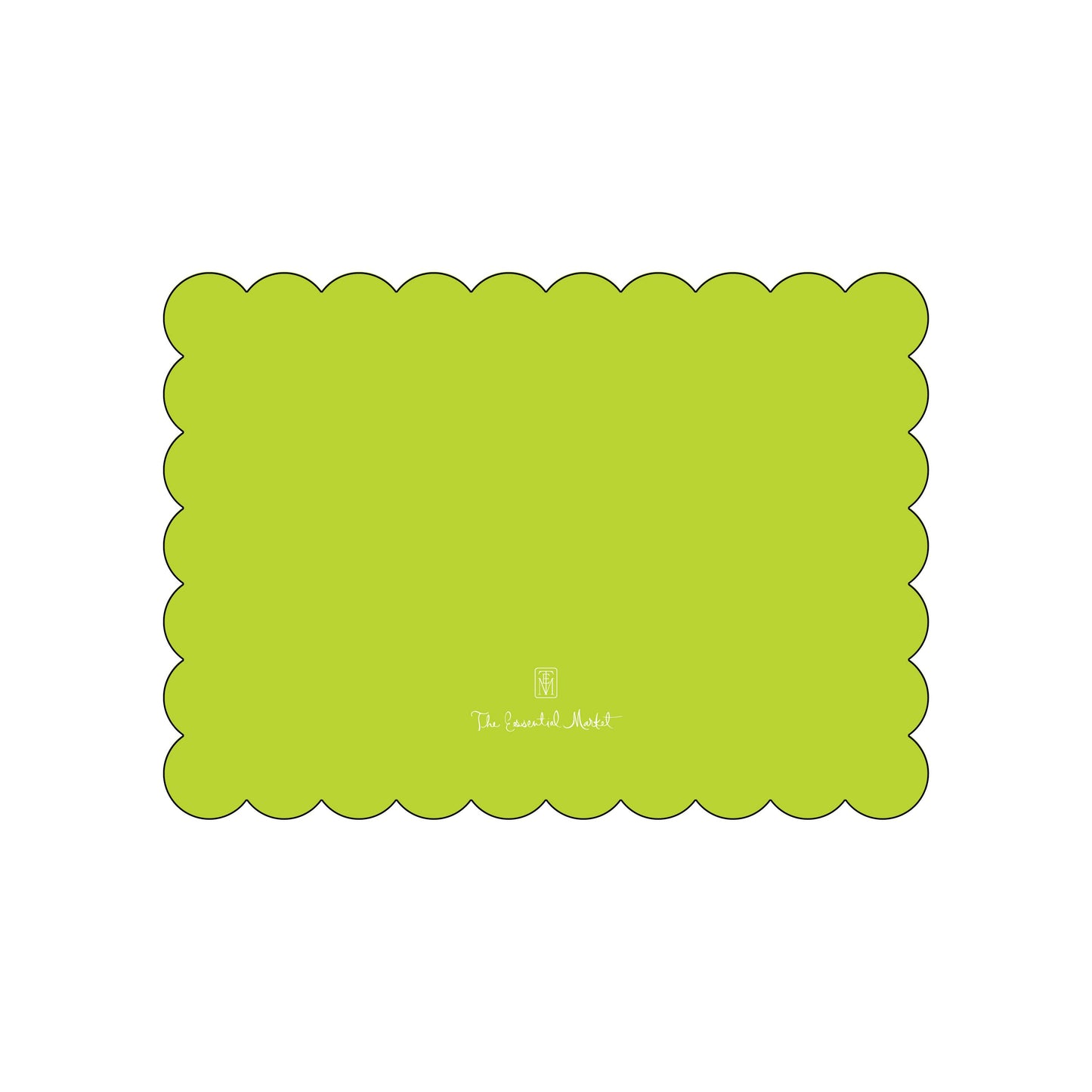 scallop | holiday card | die-cut shape