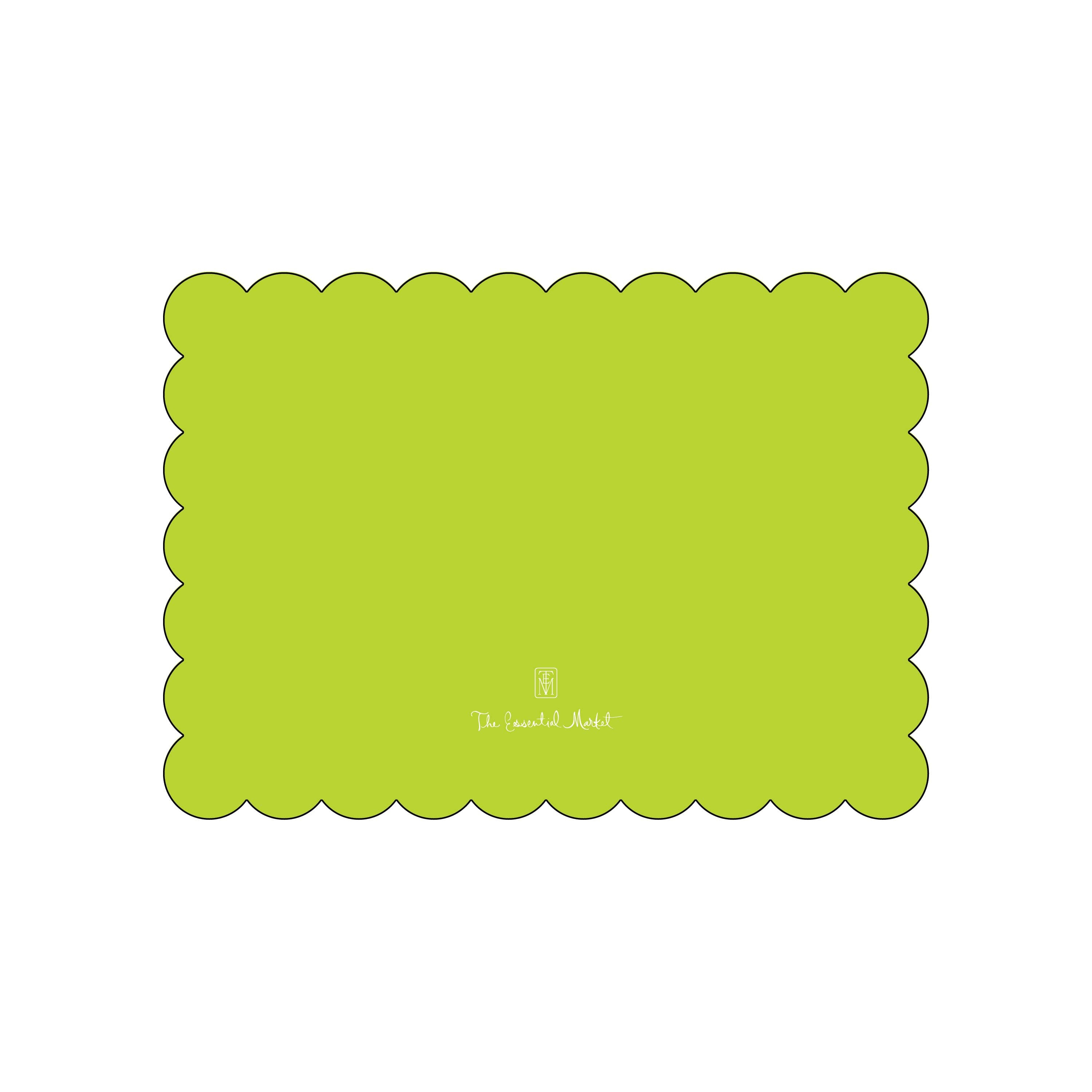 scallop | holiday card | die-cut shape