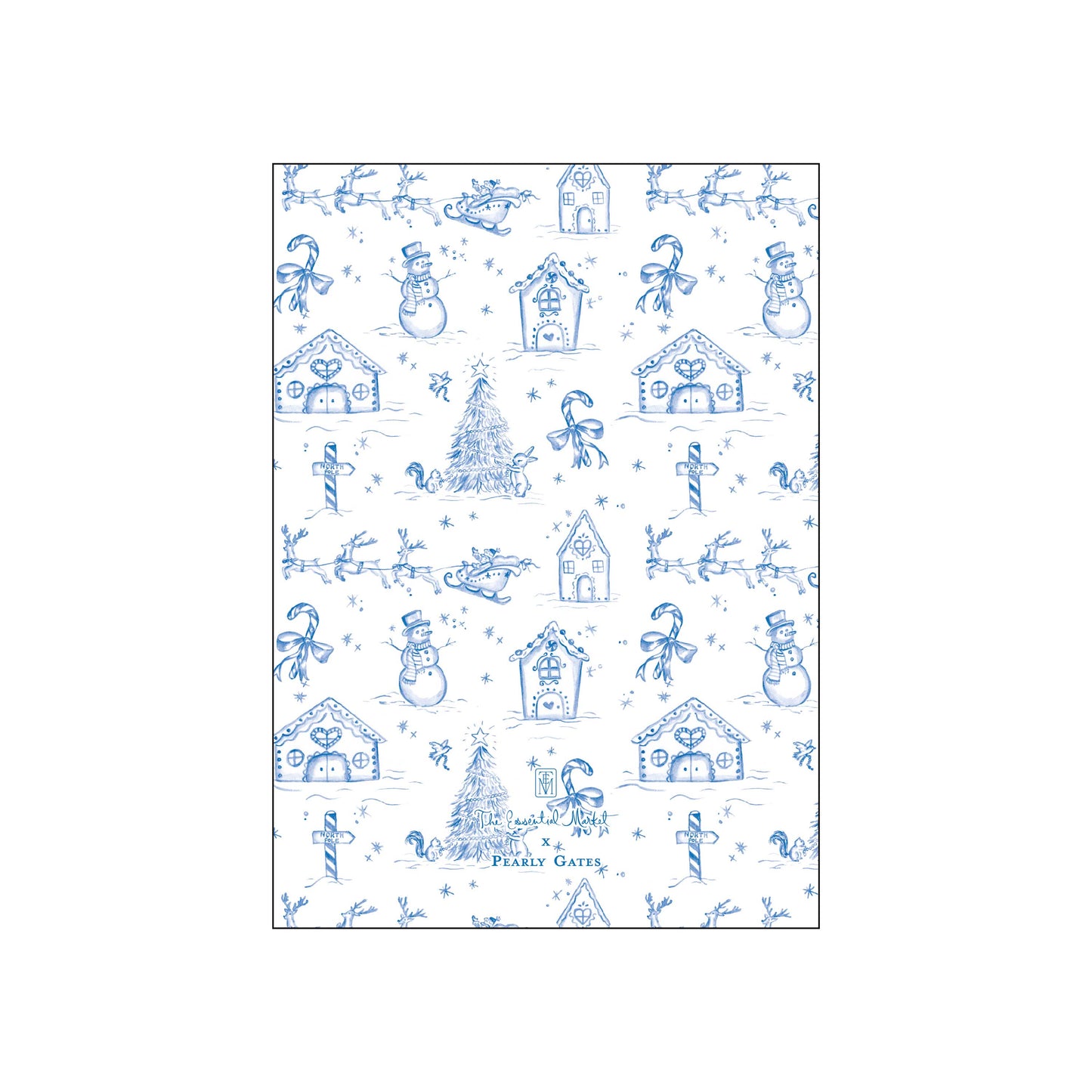 toile | holiday card | pearly gates designs