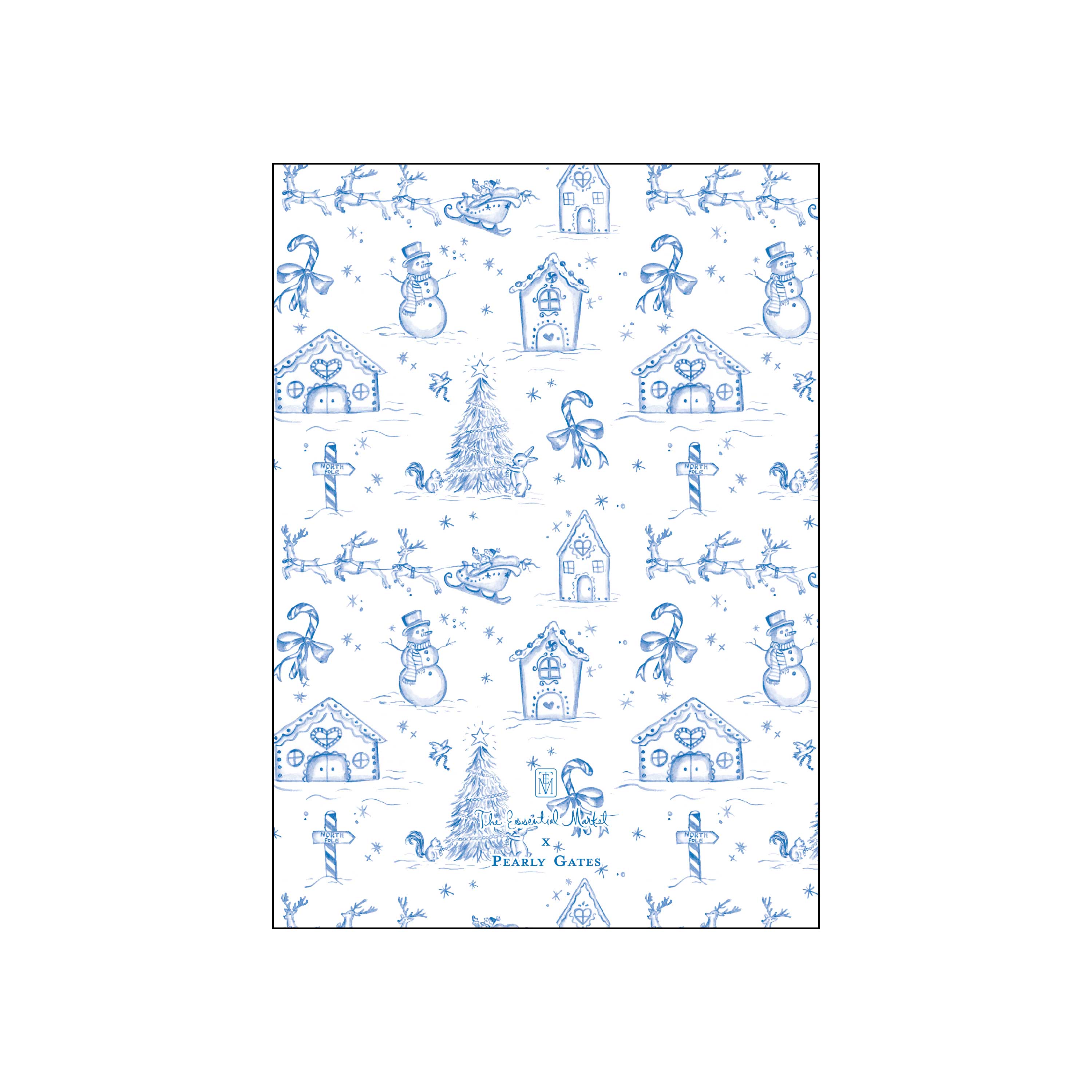 toile | holiday card | pearly gates designs