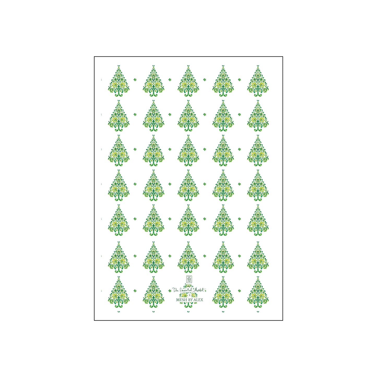 trees | holiday card | mesh by alex