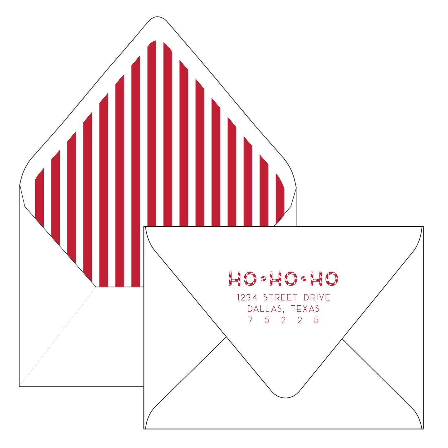 ho ho ho | holiday card | foil-stamped