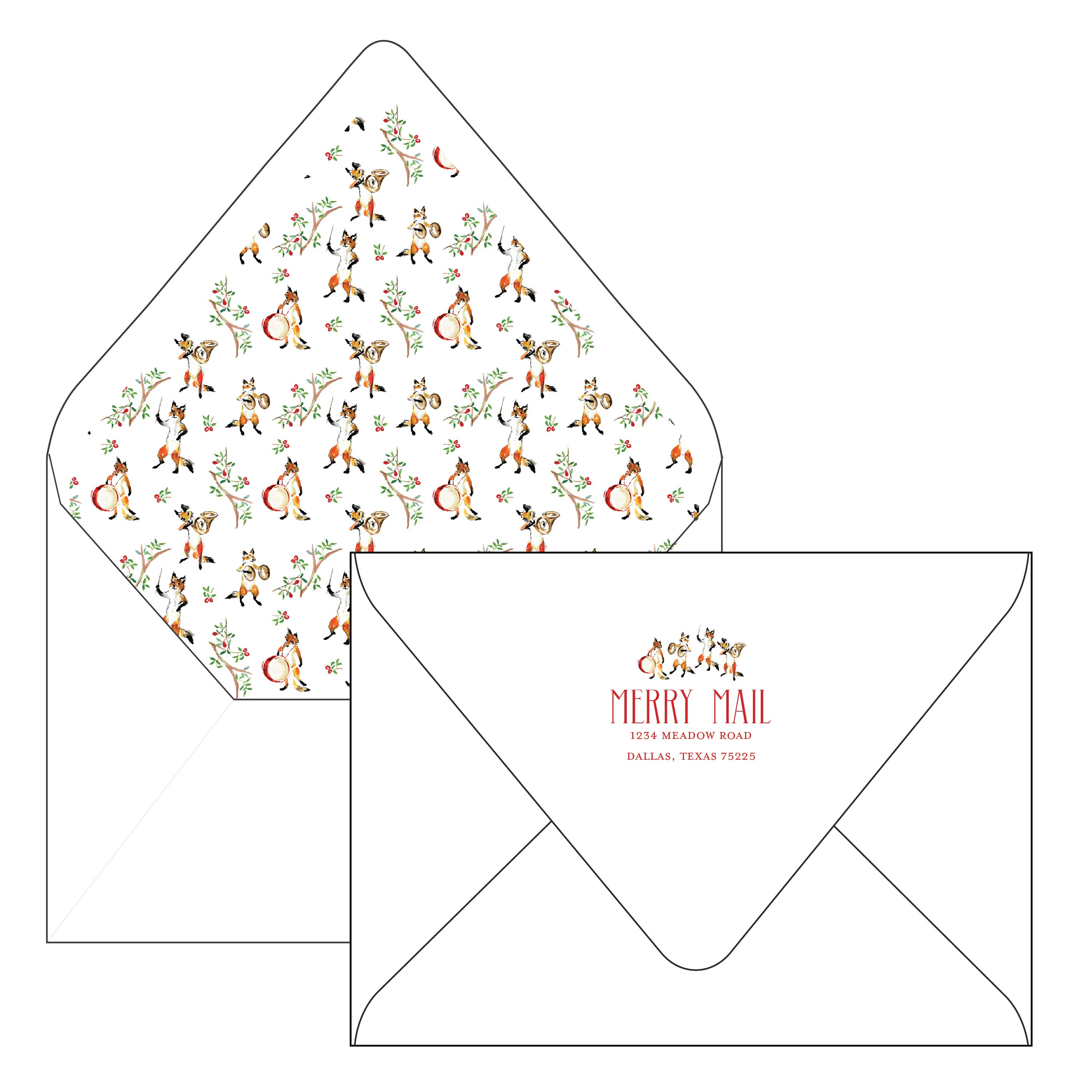 fox band | holiday card | mesh by alex