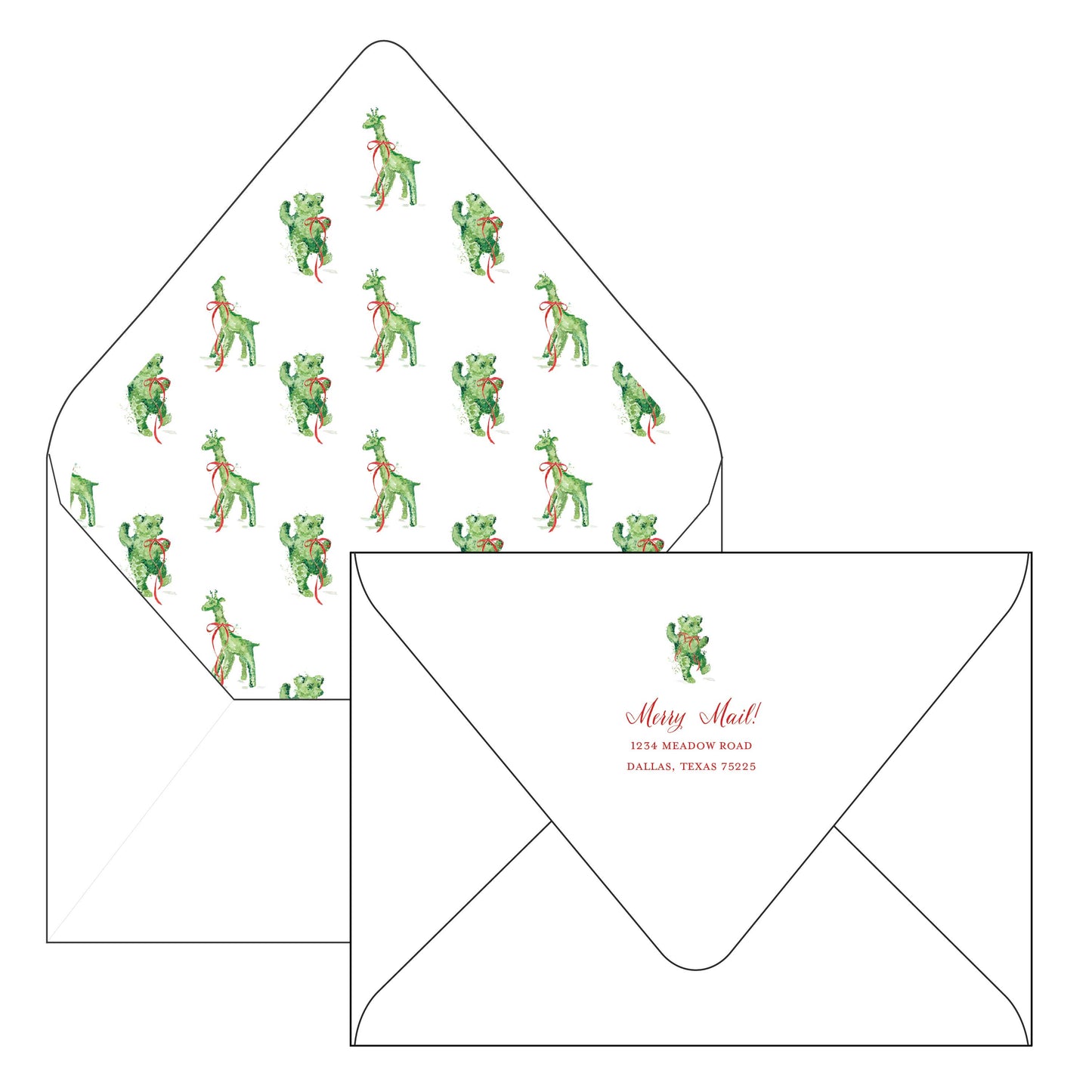 merry merry bows | holiday card | mesh by alex