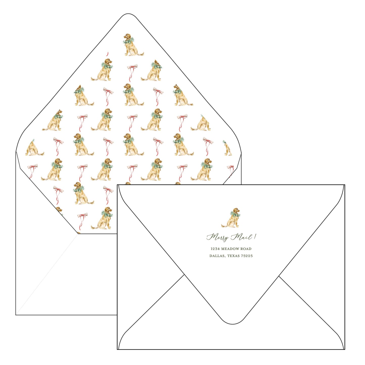 puppy love | holiday card | mesh by alex