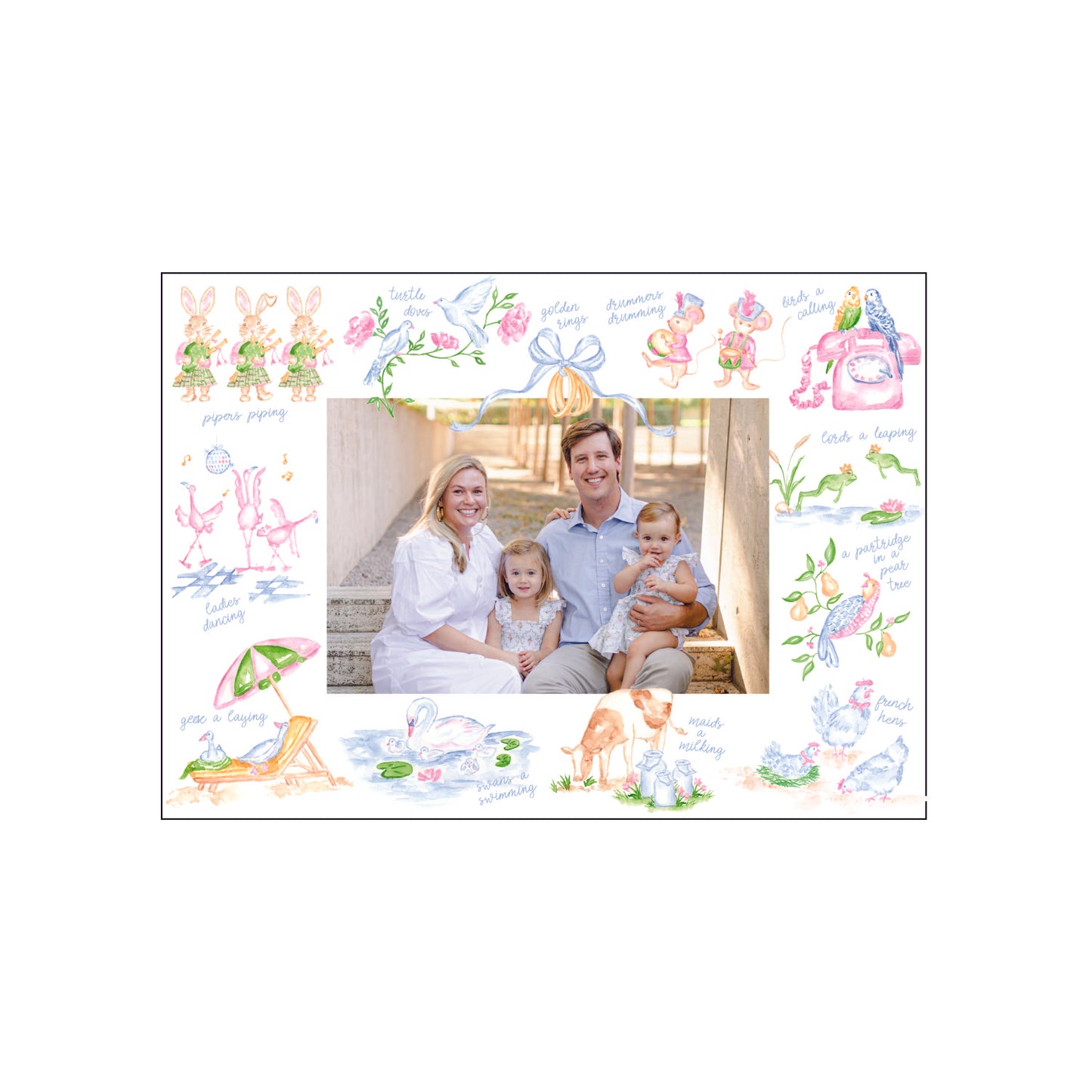 twelve days | holiday card | pearly gates designs