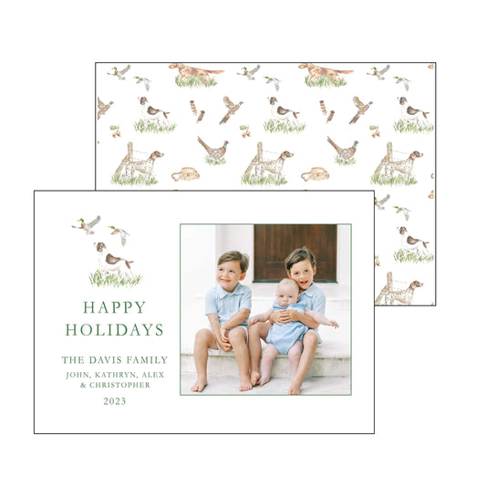 bird dogs | holiday card | pearly gates