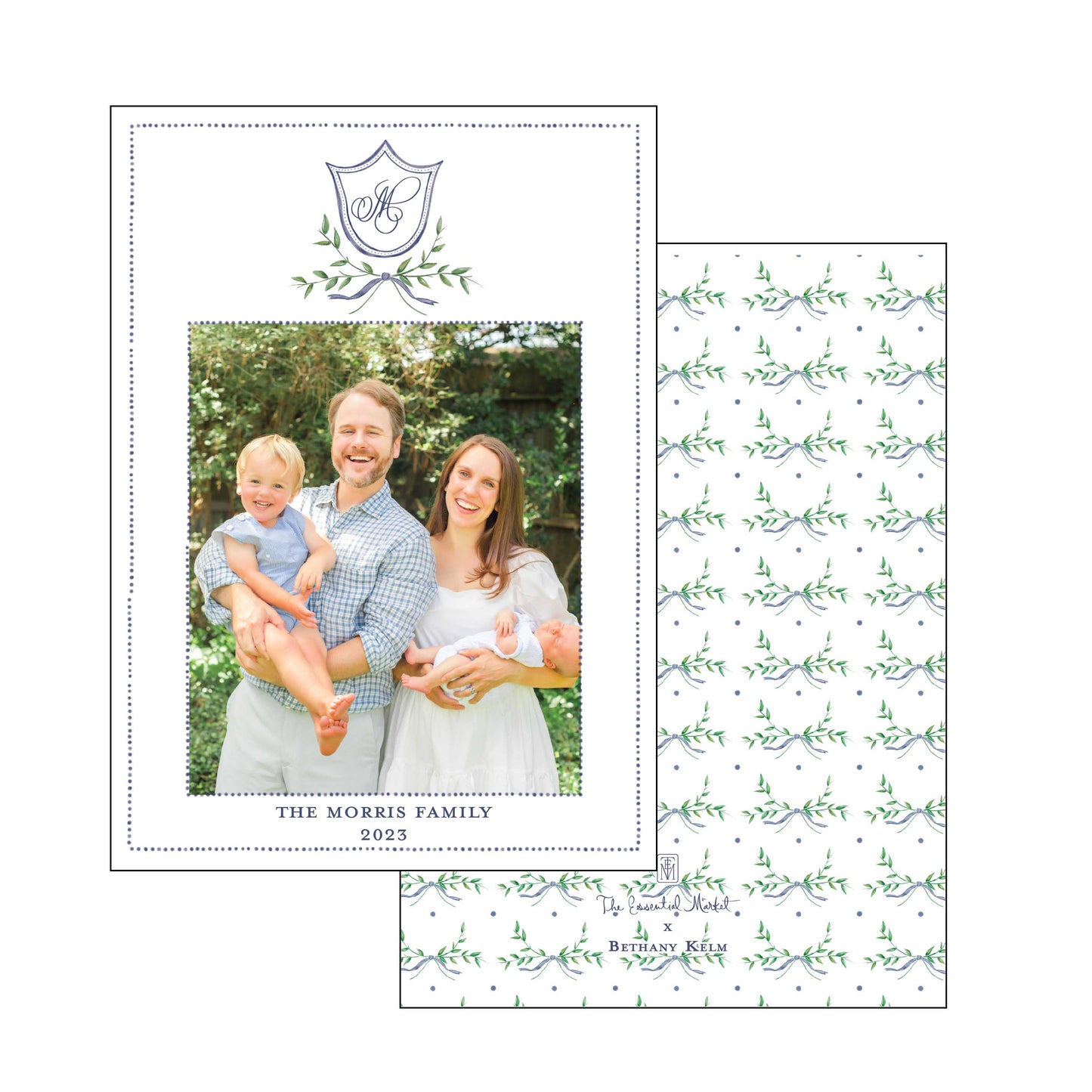 blue dot crest | holiday card | bethany kelm