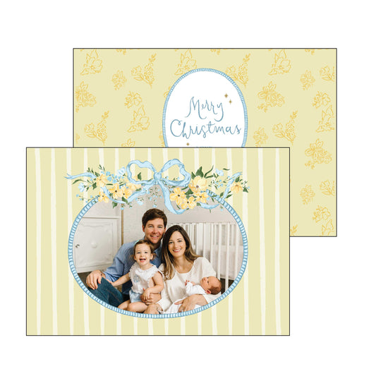 blue and yellow blooms | holiday card | bethany kelm