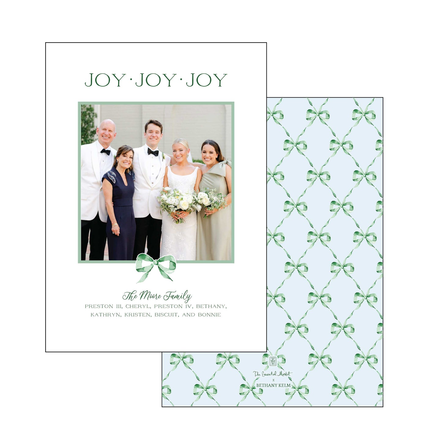 green bow | holiday card | bethany kelm