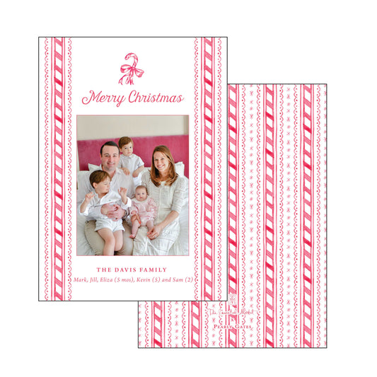 candy stripes | holiday card | pearly gates designs
